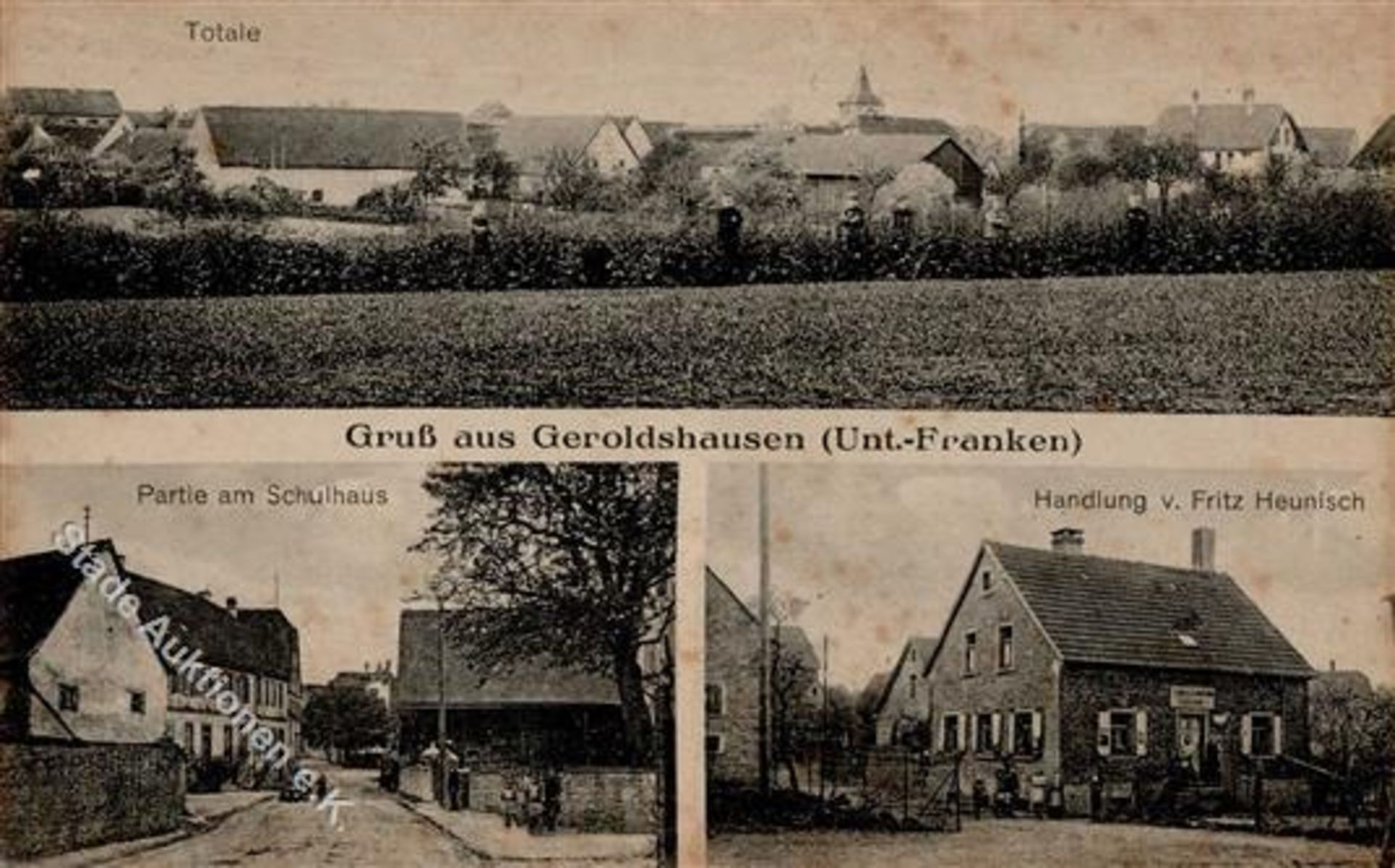 Geroldshausen (8701) Handlung F. Heunisch Schule Ortsansicht I-IIDieses Los wird in einer online-