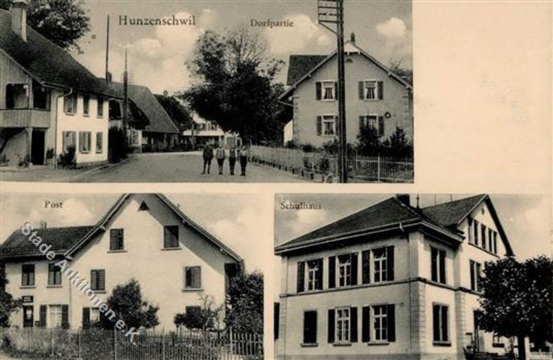 Hunzenschwil (5502) Schweiz Postamt IDieses Los wird in einer online-Auktion ohne Publikum