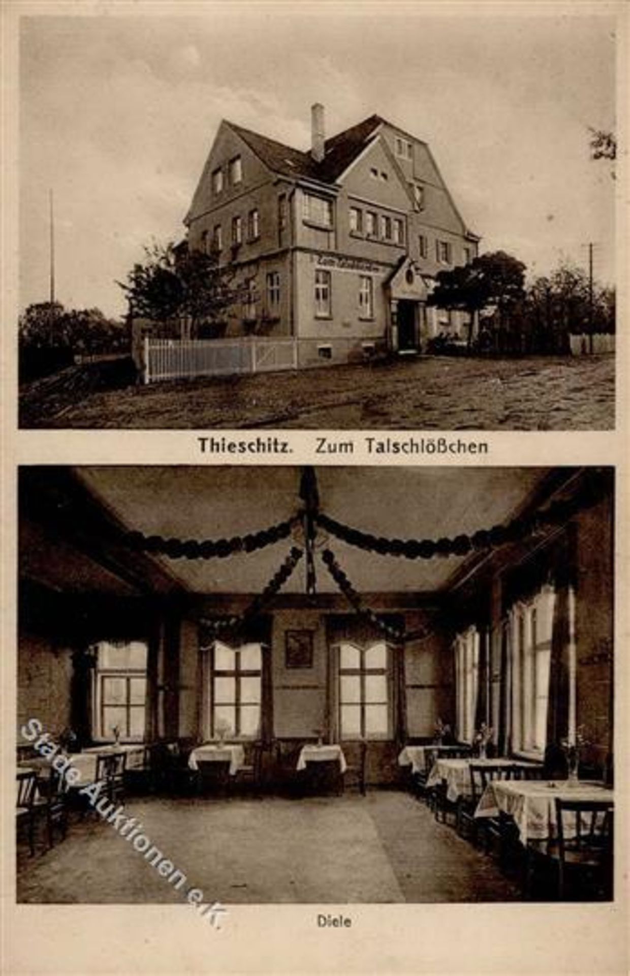 Thieschitz (O6501) Gasthaus zum Talschlösschen I-IIDieses Los wird in einer online-Auktion ohne