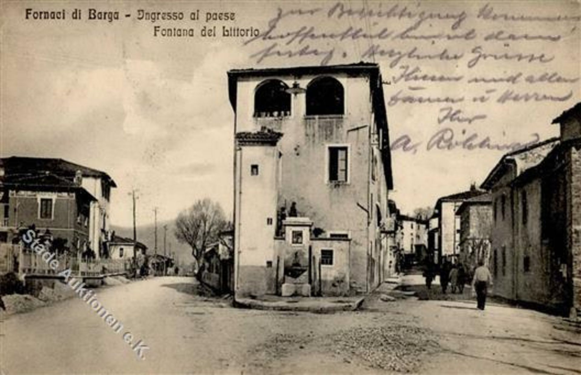 FORNACI di BARGA (Italien) - Ingresso al paese Fontana del Littorio IDieses Los wird in einer