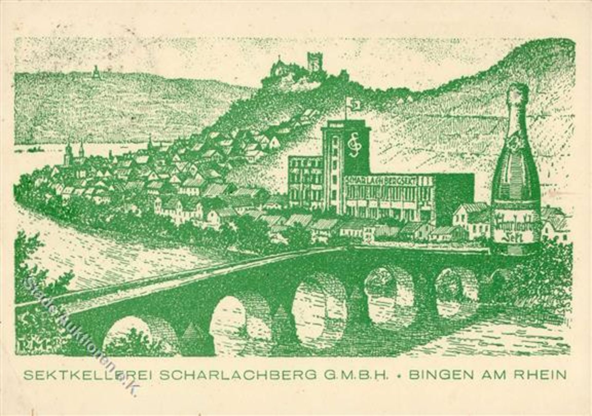 Bingen (6530) Sekthandlung Scharlachberg II (Stauchung)Dieses Los wird in einer online-Auktion