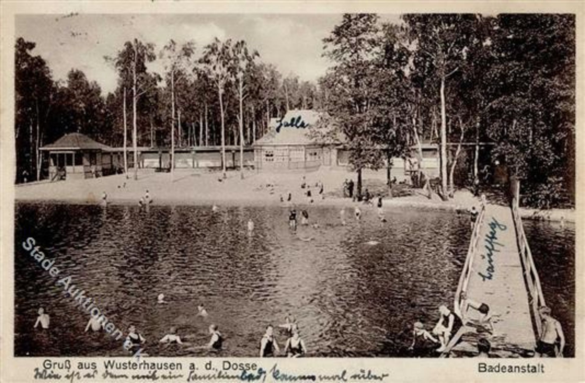 Wusterhausen (O1901) Schwimmbad Sonderstempel I-Dieses Los wird in einer online-Auktion ohne