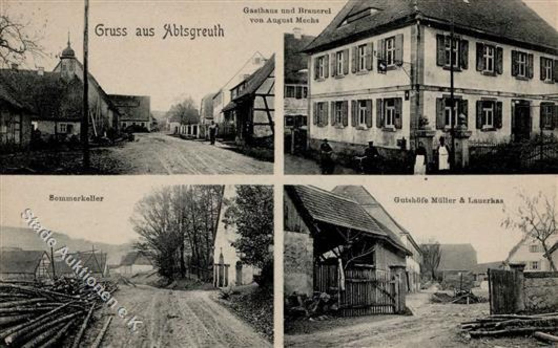 Abtsgreuth (8531) Gasthaus und Brauerei Mechs IDieses Los wird in einer online-Auktion ohne Publikum