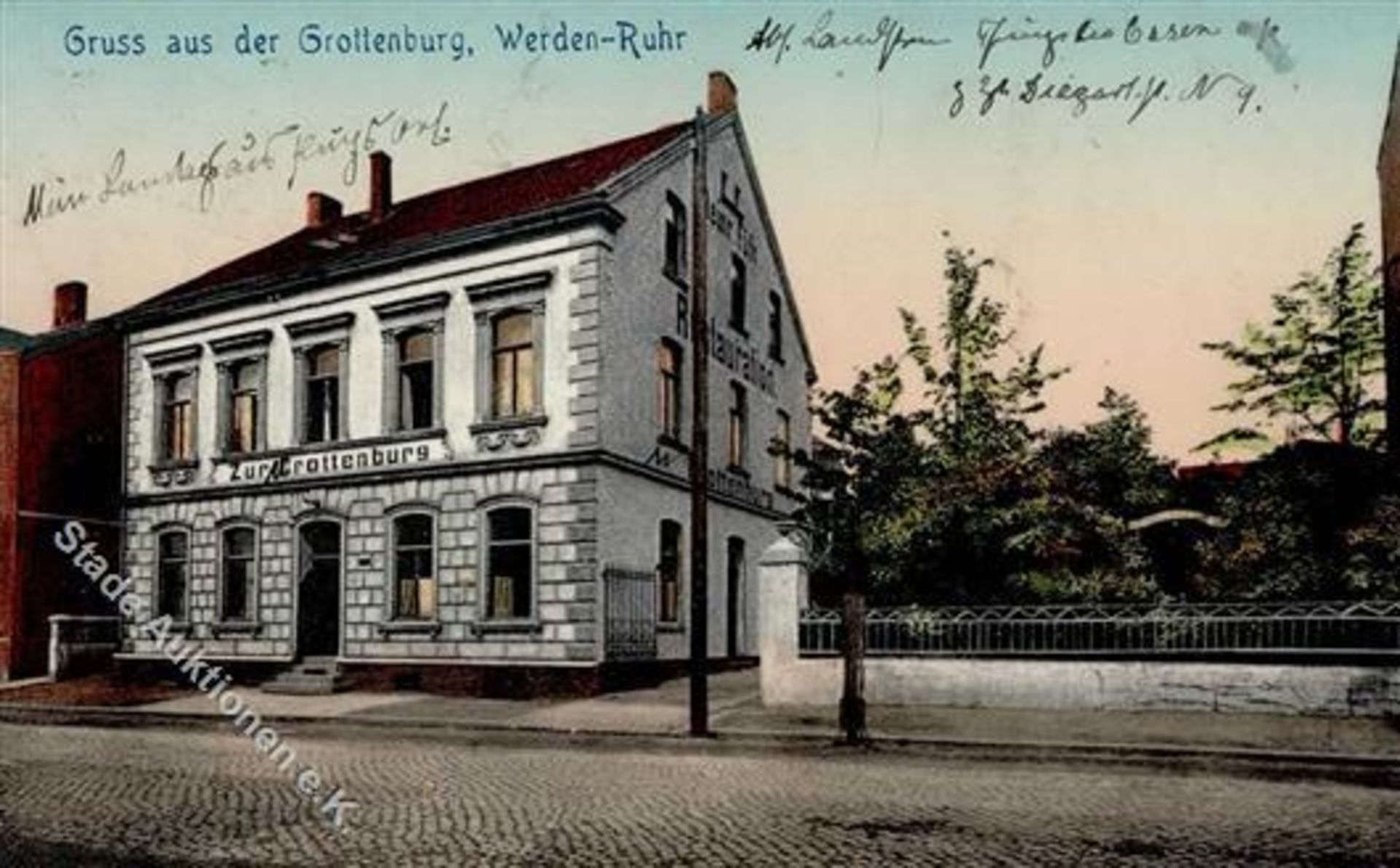 Werden (4300) Gasthaus zur Grottenburg 1917 I-Dieses Los wird in einer online-Auktion ohne