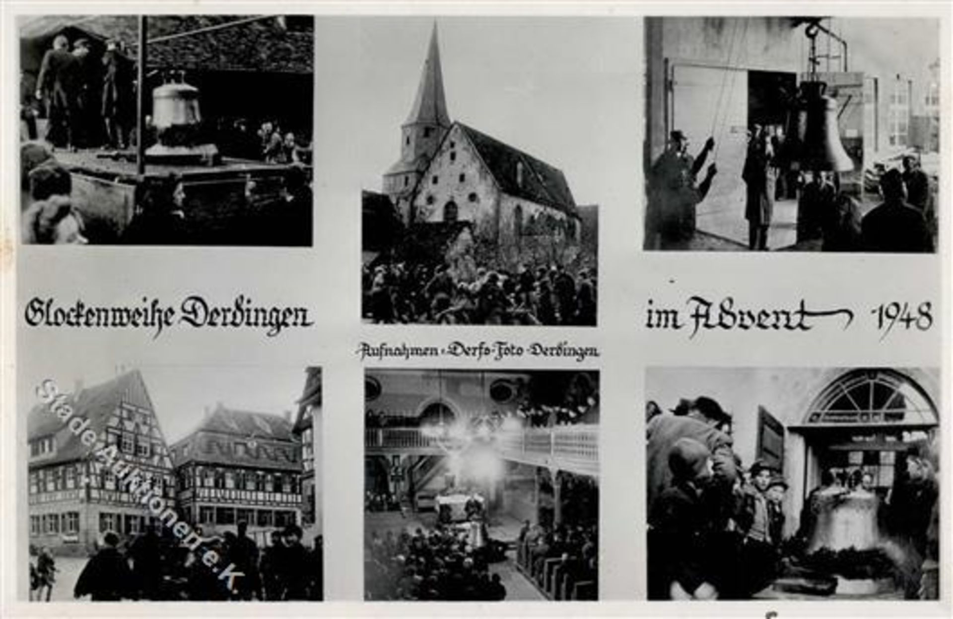 Derdingen (7519) Glockenweihe im Advent 1948 IDieses Los wird in einer online-Auktion ohne