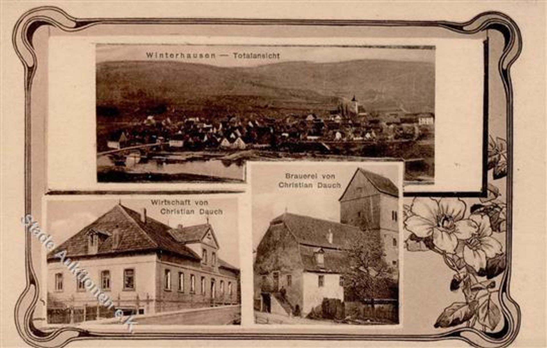 Winterhausen (8701) Gasthaus und Brauerei Dauch IDieses Los wird in einer online-Auktion ohne