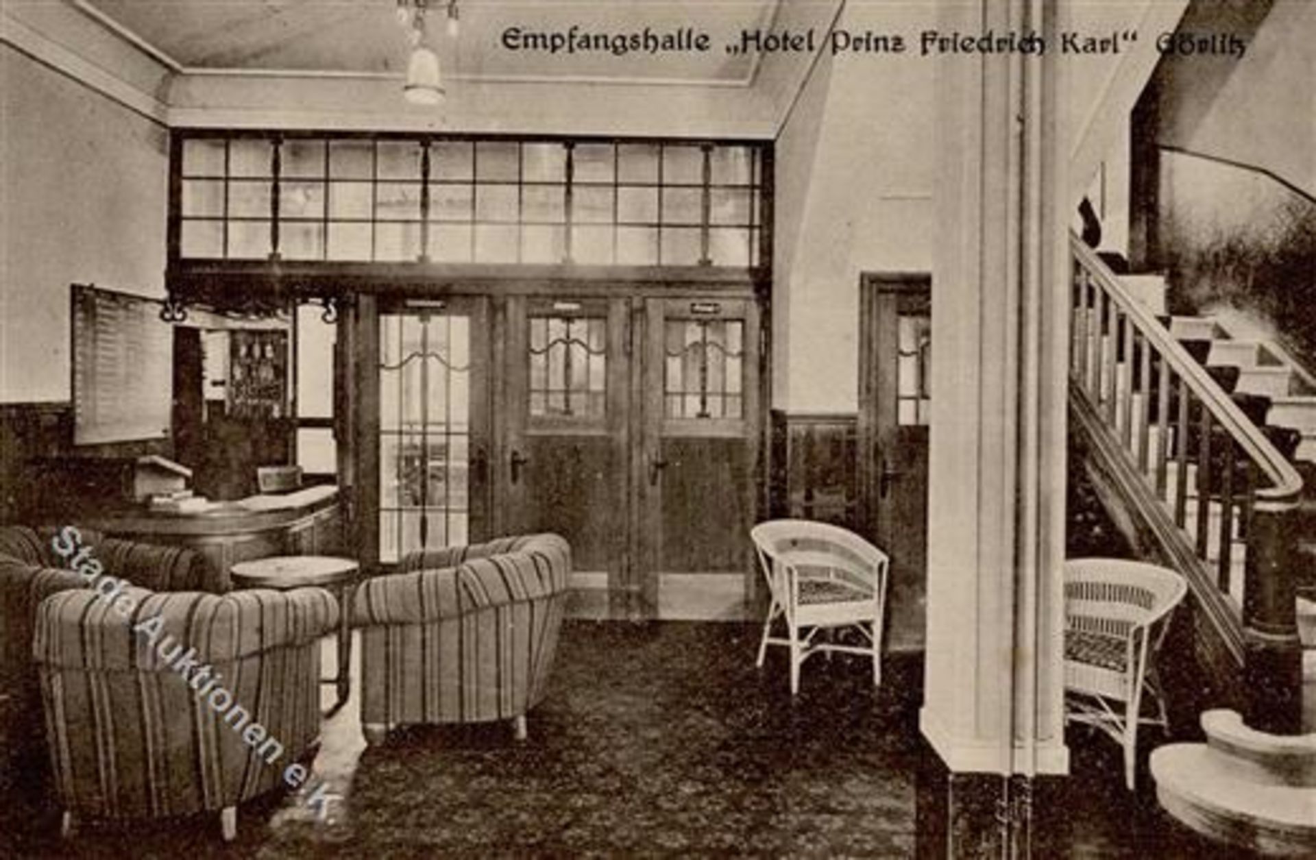 GÖRLITZ (o-8900) - Empfangshalle Hotel Prinz Friedrich Karl IDieses Los wird in einer online-Auktion