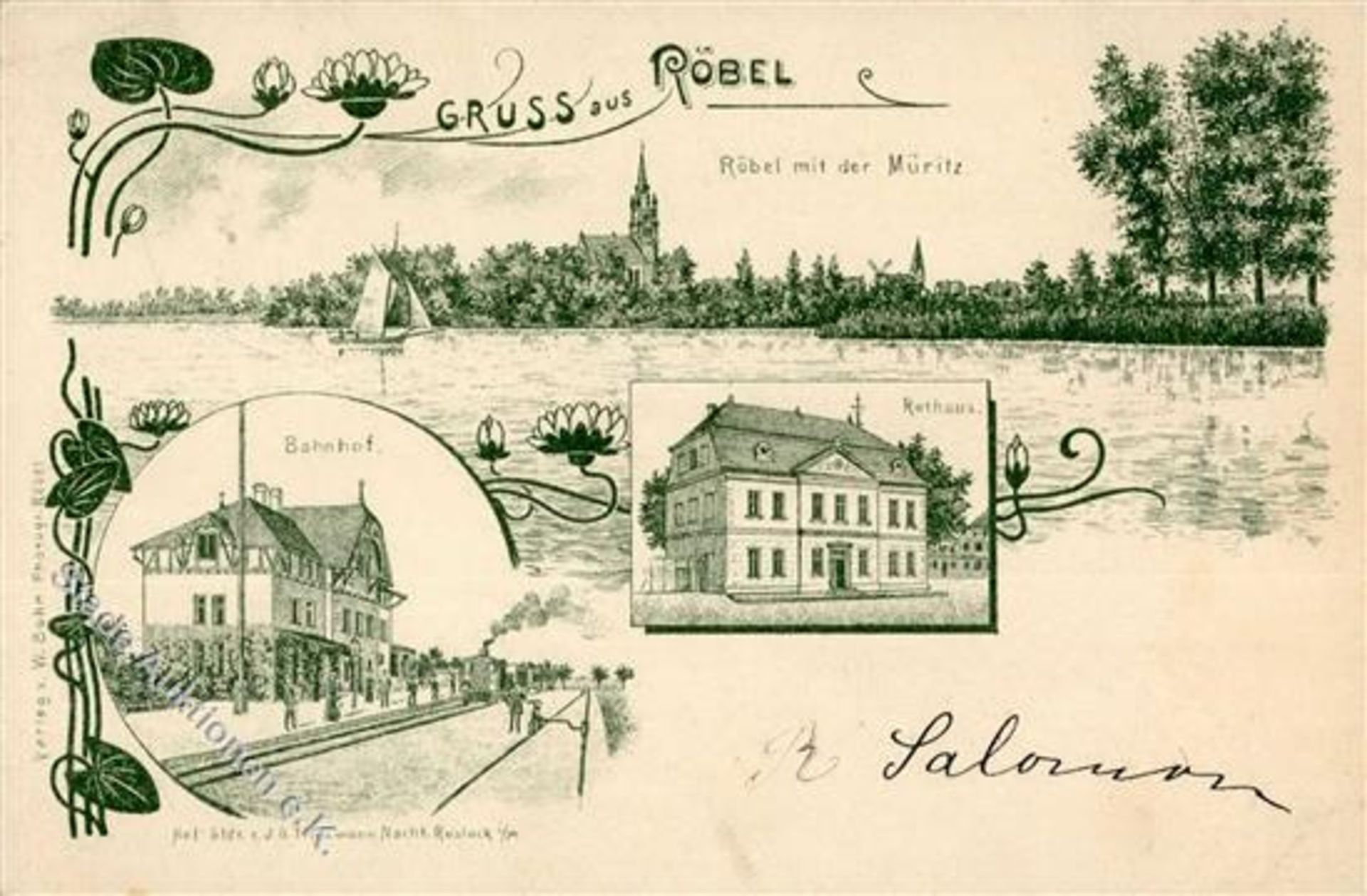 RÖBEL,Meckl.(o-2070) - mit Bahnhof + Bahnpost-o I-IIDieses Los wird in einer online-Auktion ohne