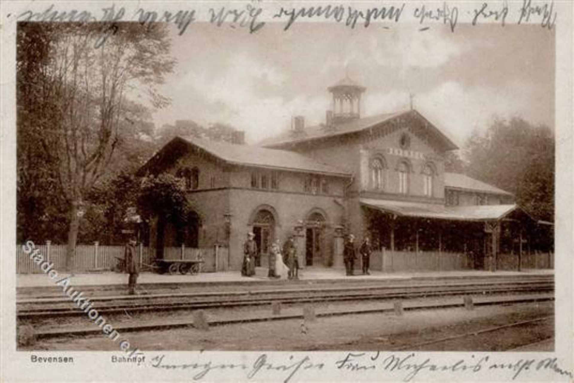 Bevensen (3071) Bahnhof I-II (Ecken abgestossen)Dieses Los wird in einer online-Auktion ohne