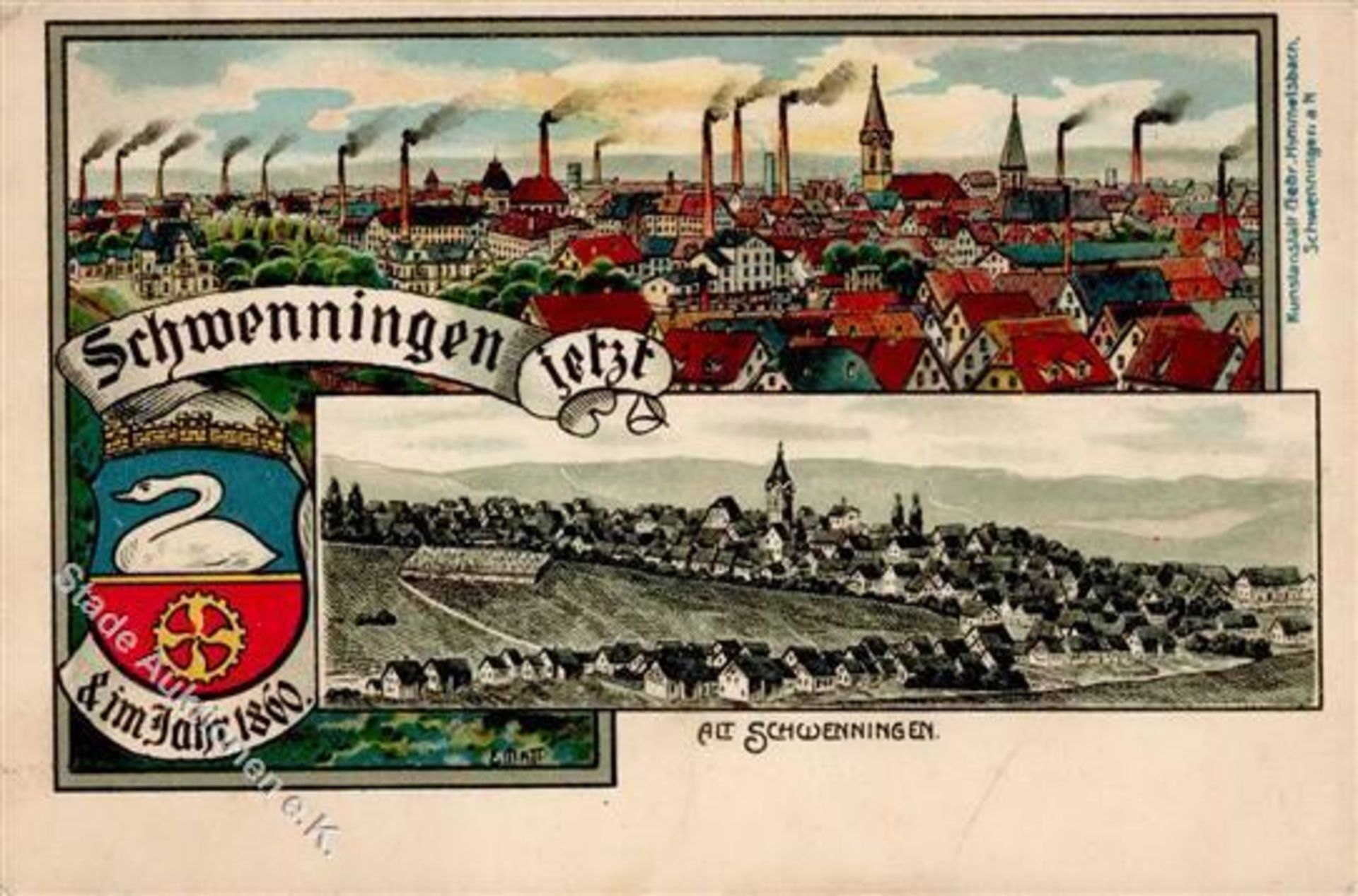 Schwenningen (7730) sign. Matt, E. Künstlerkarte 1907 I-II (kl. Stauchung)Dieses Los wird in einer