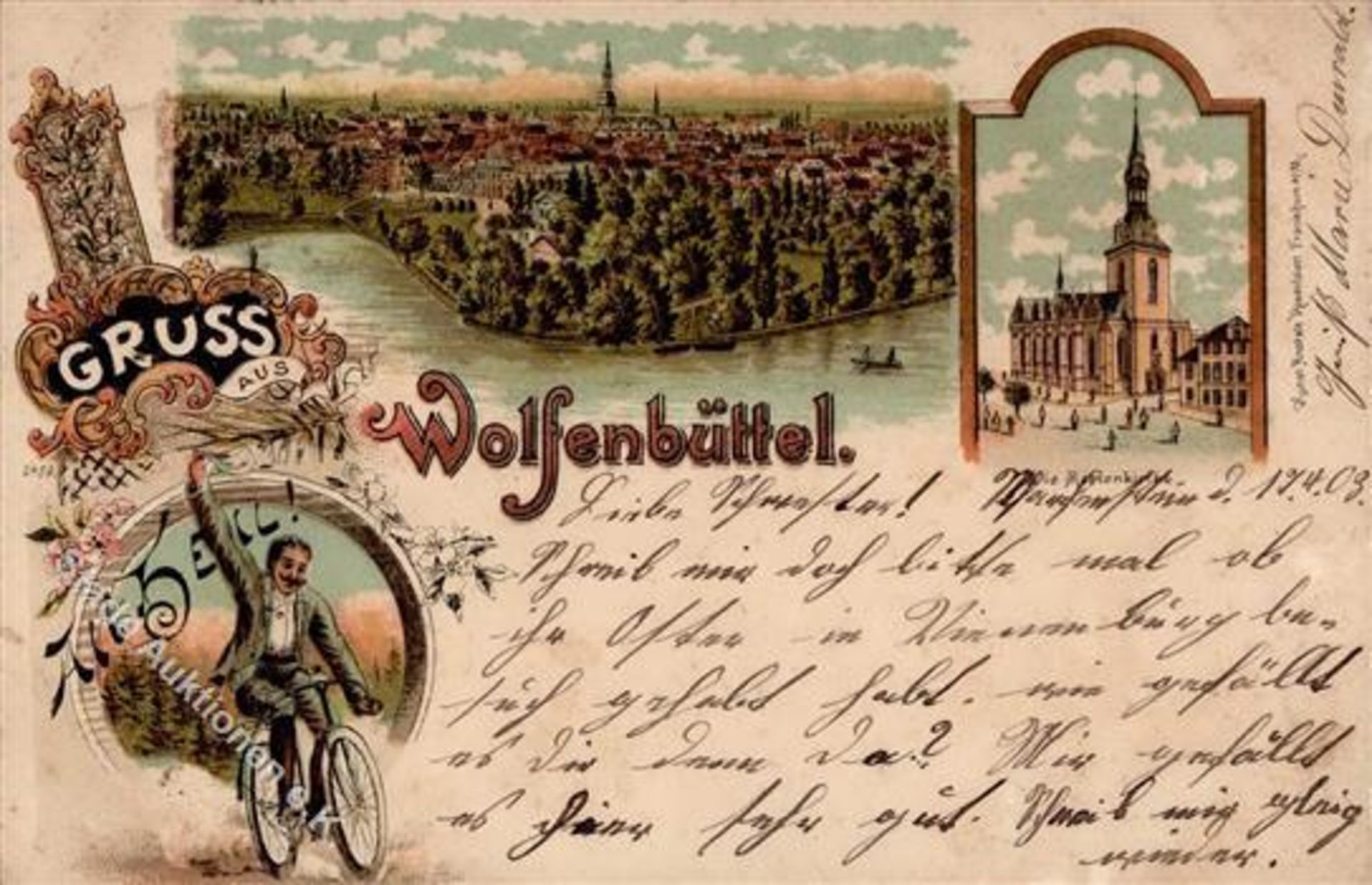 Wolfenbüttel (3340) Marienkirche Ortsansicht 1903 I-IIDieses Los wird in einer online-Auktion ohne