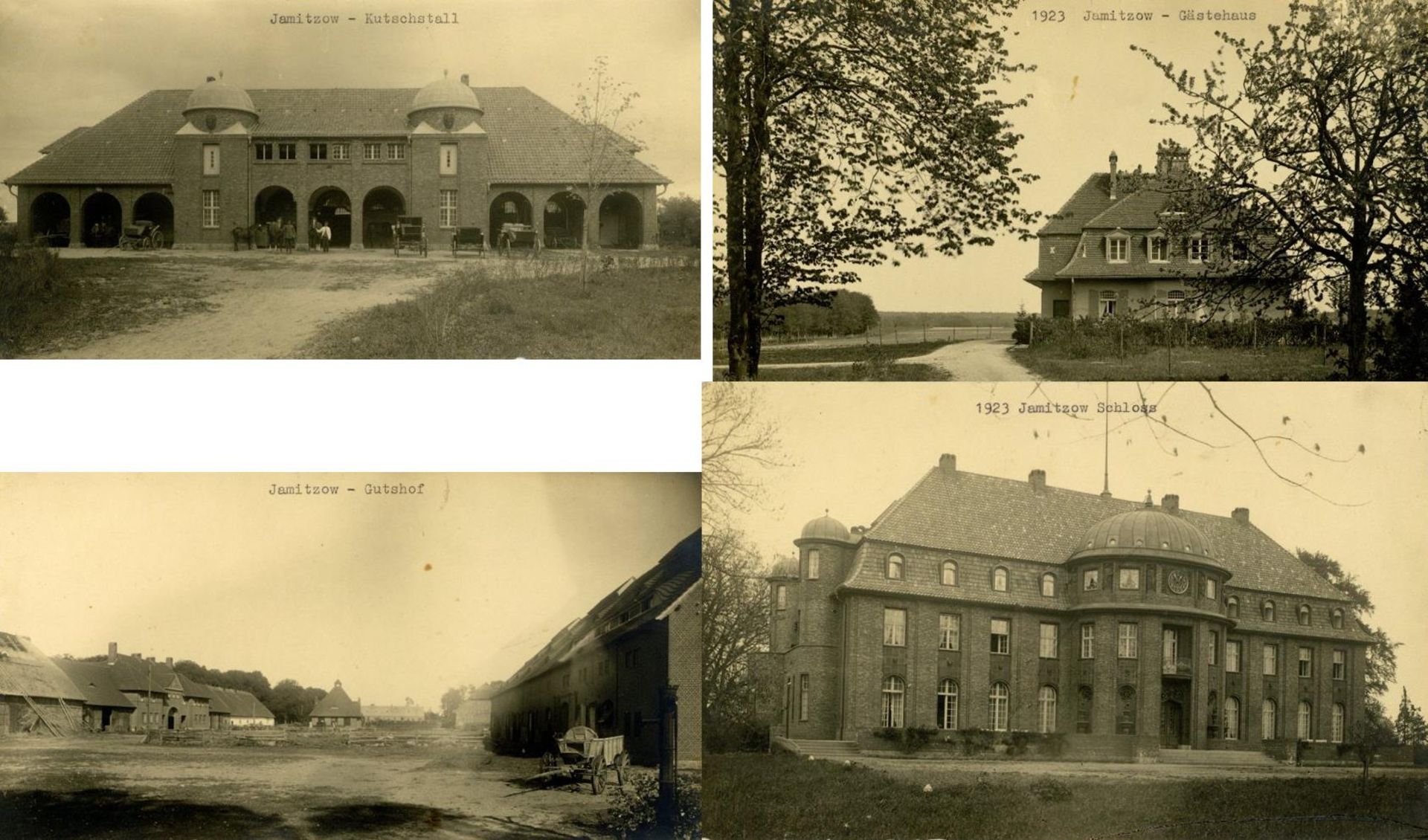 Jamitzow (o-2221) Lot mit 8 großformatigen Fotos ca. 1920 I-IIDieses Los wird in einer online-