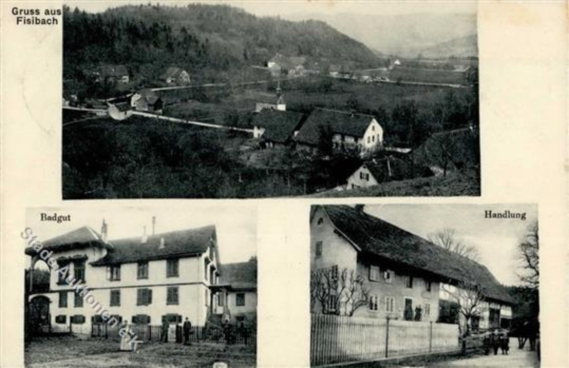 FISIBACH (Aargau) - Badgut + HANDLUNG - Marke entfernt IDieses Los wird in einer online-Auktion ohne