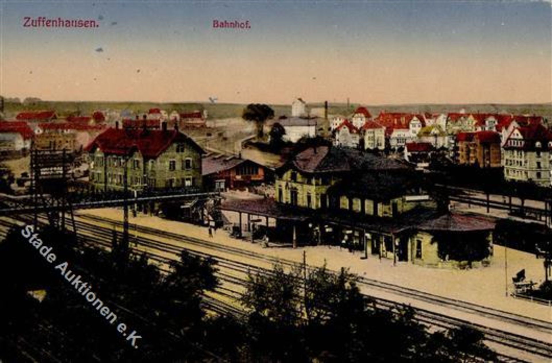 Zuffenhausen (7000) Bahnhof I-II (fleckig)Dieses Los wird in einer online-Auktion ohne Publikum