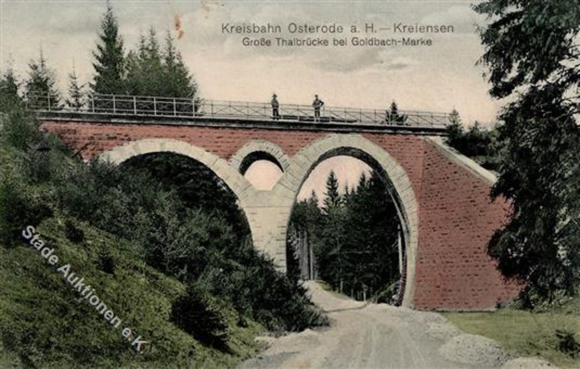 Osterode (3360) Große Talbrücke 1917 I-II (fleckig)Dieses Los wird in einer online-Auktion ohne