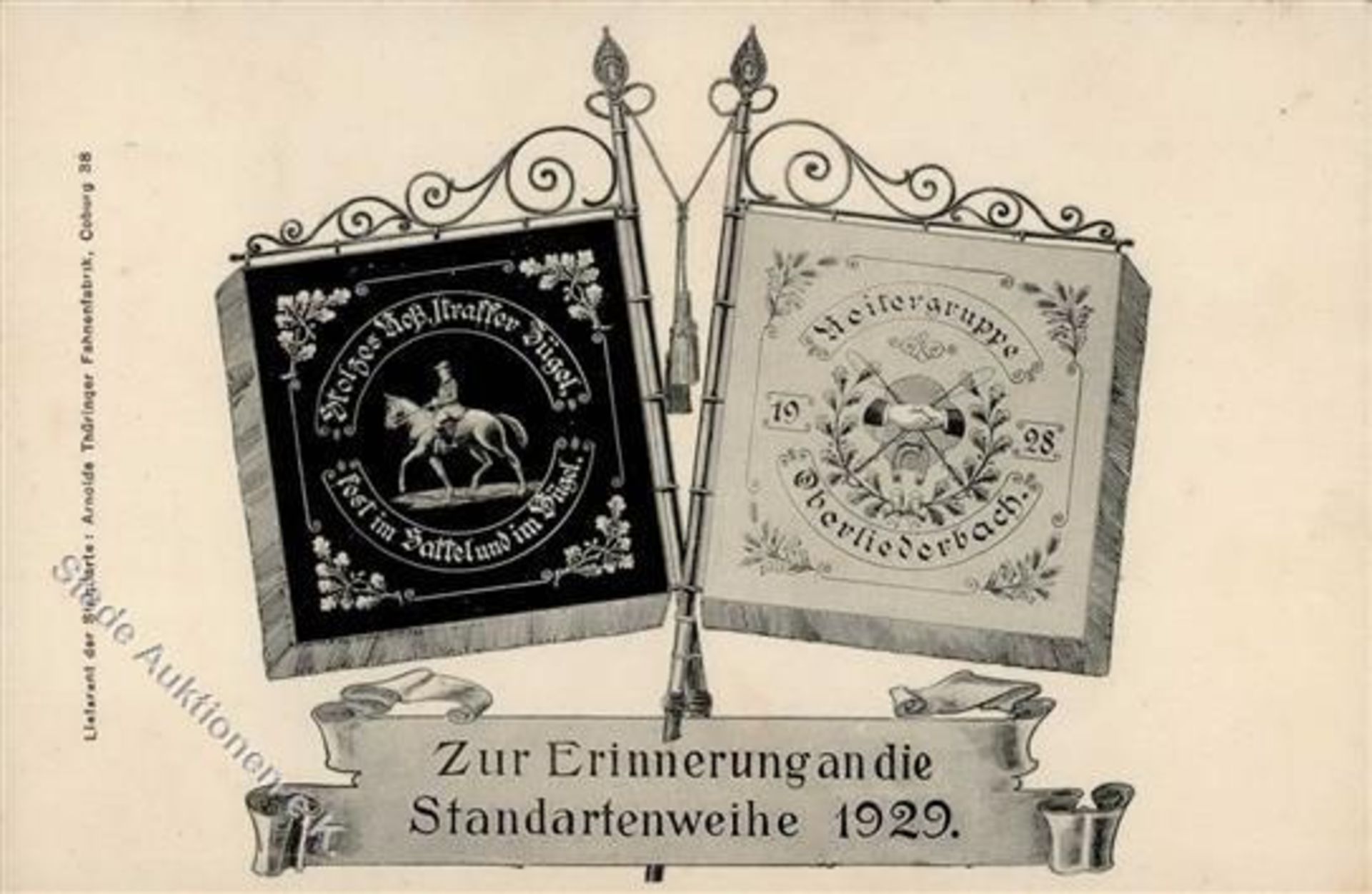 Oberliederbach (6237) Zur Erinnerung an die Standartenweihe 1929 I-Dieses Los wird in einer online-