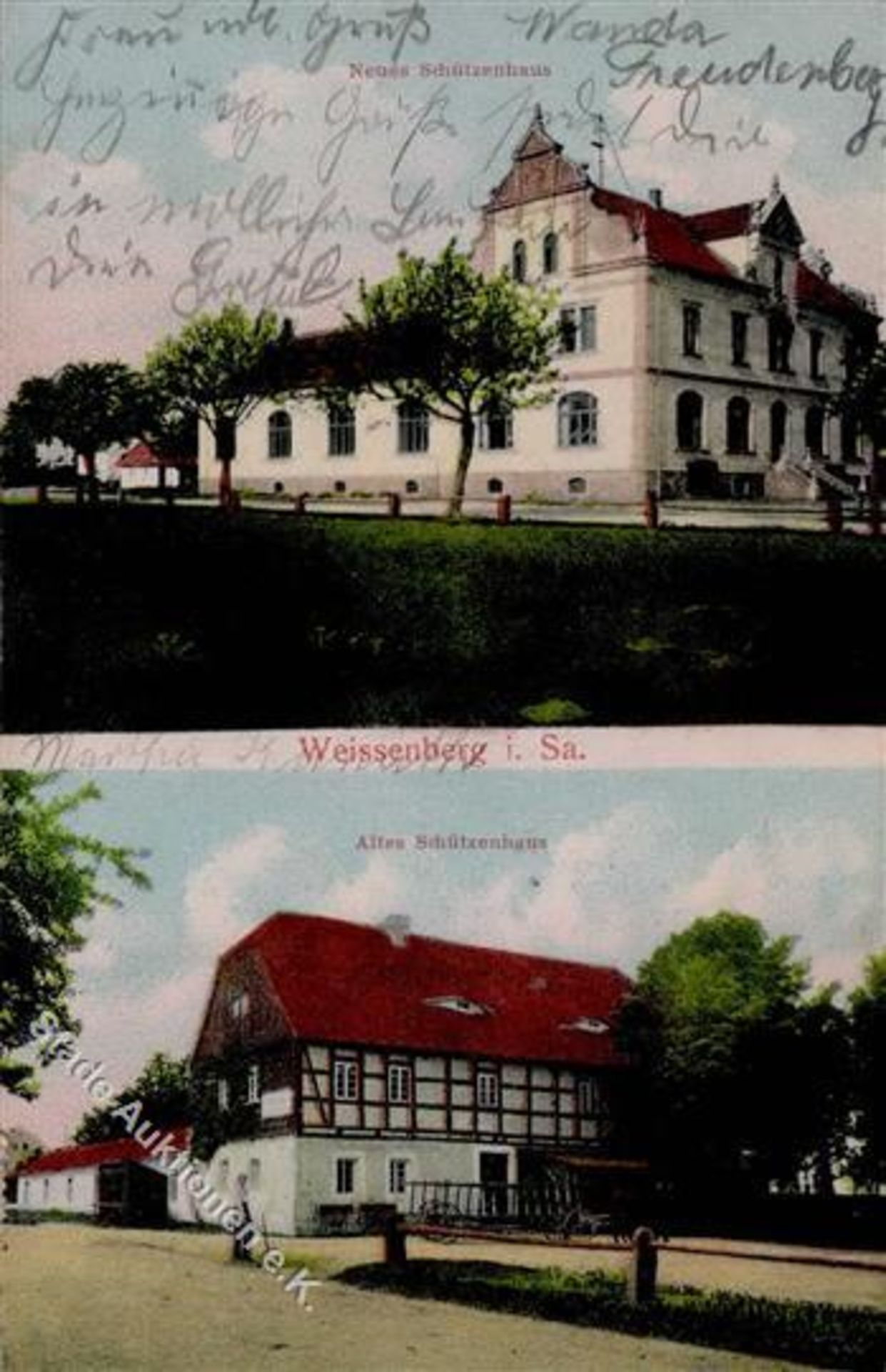 Weißenberg (O8601) Schützenhaus 1909 I-IIDieses Los wird in einer online-Auktion ohne Publikum