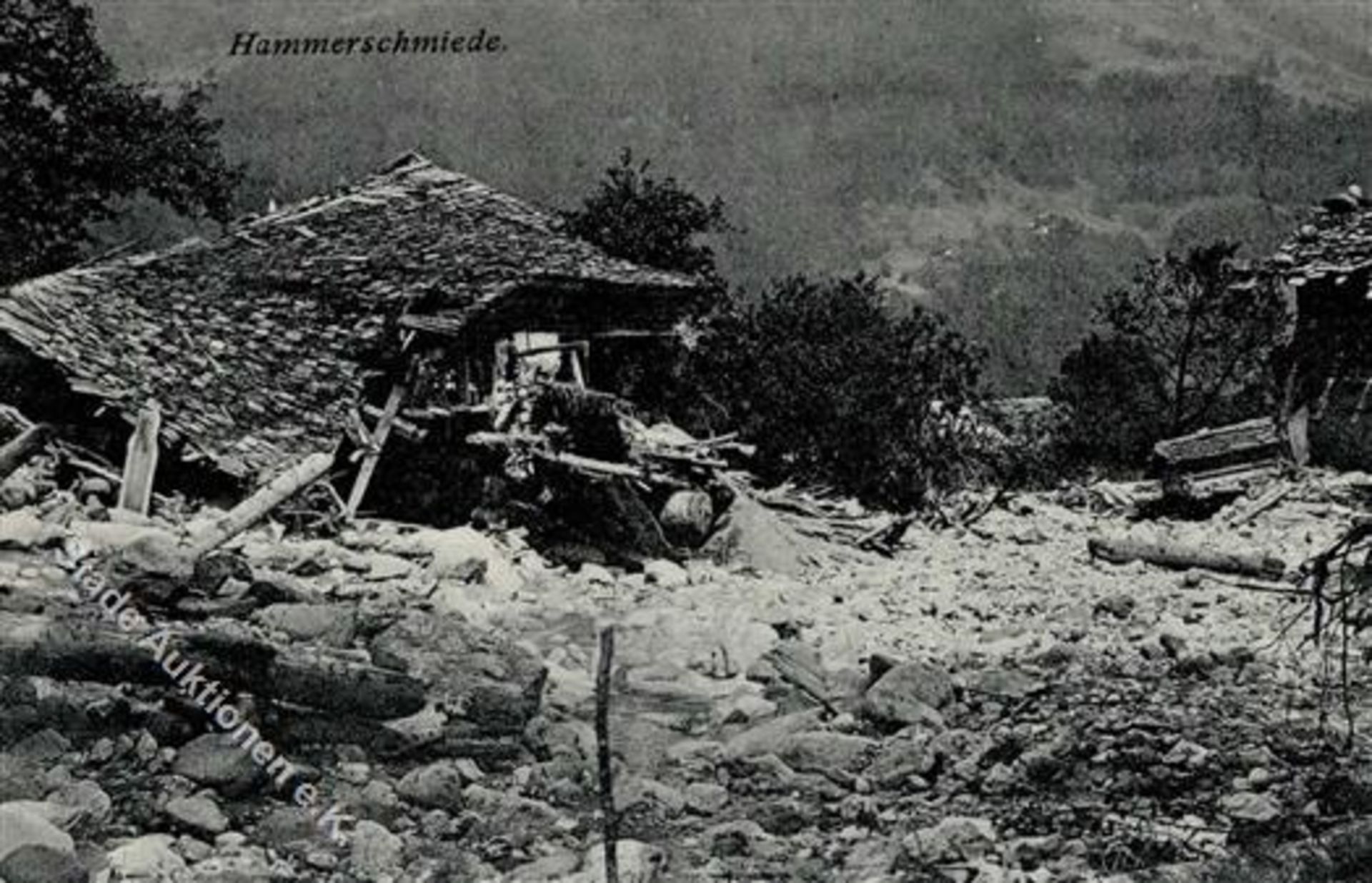 Vandans (6773) Österreich Hochwasserkatastrophe 15. und 16. Juni 1910 IDieses Los wird in einer