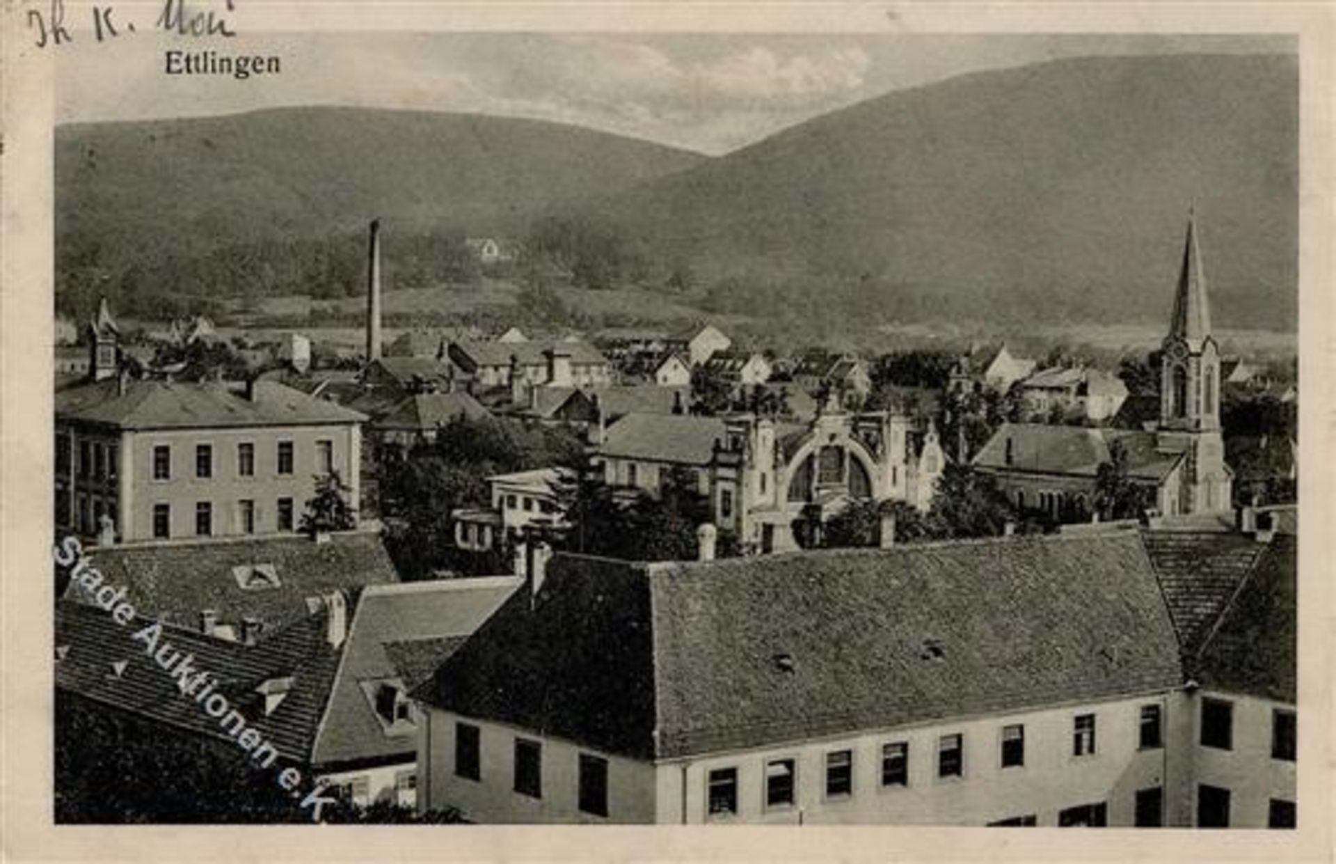 Ettlingen (7505) 1915 I-II (Ecken abgestossen, fleckig)Dieses Los wird in einer online-Auktion