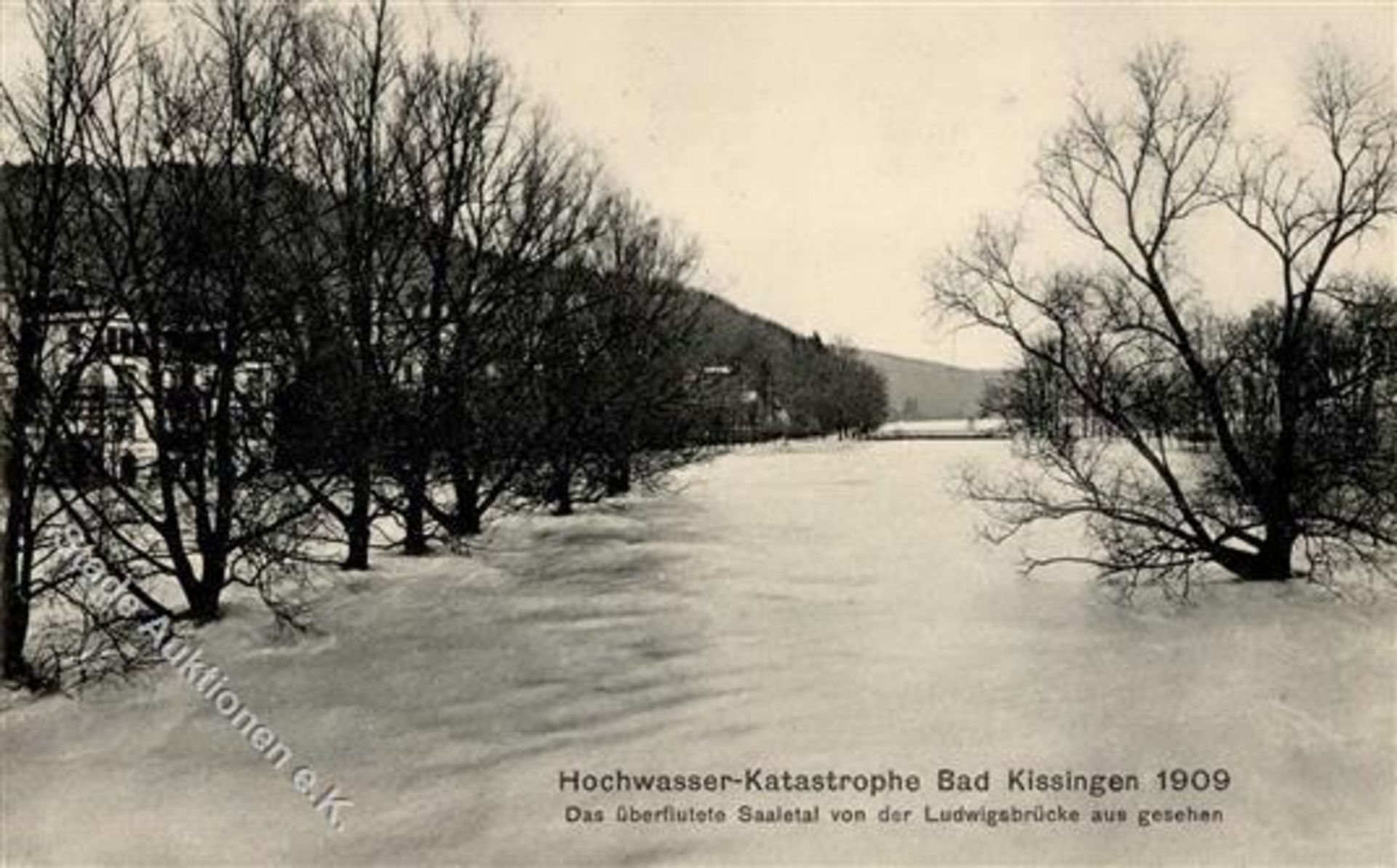 Bad Kissingen (8730) Hochwasser Katastrophe 1909 II (Stauchung)Dieses Los wird in einer online-