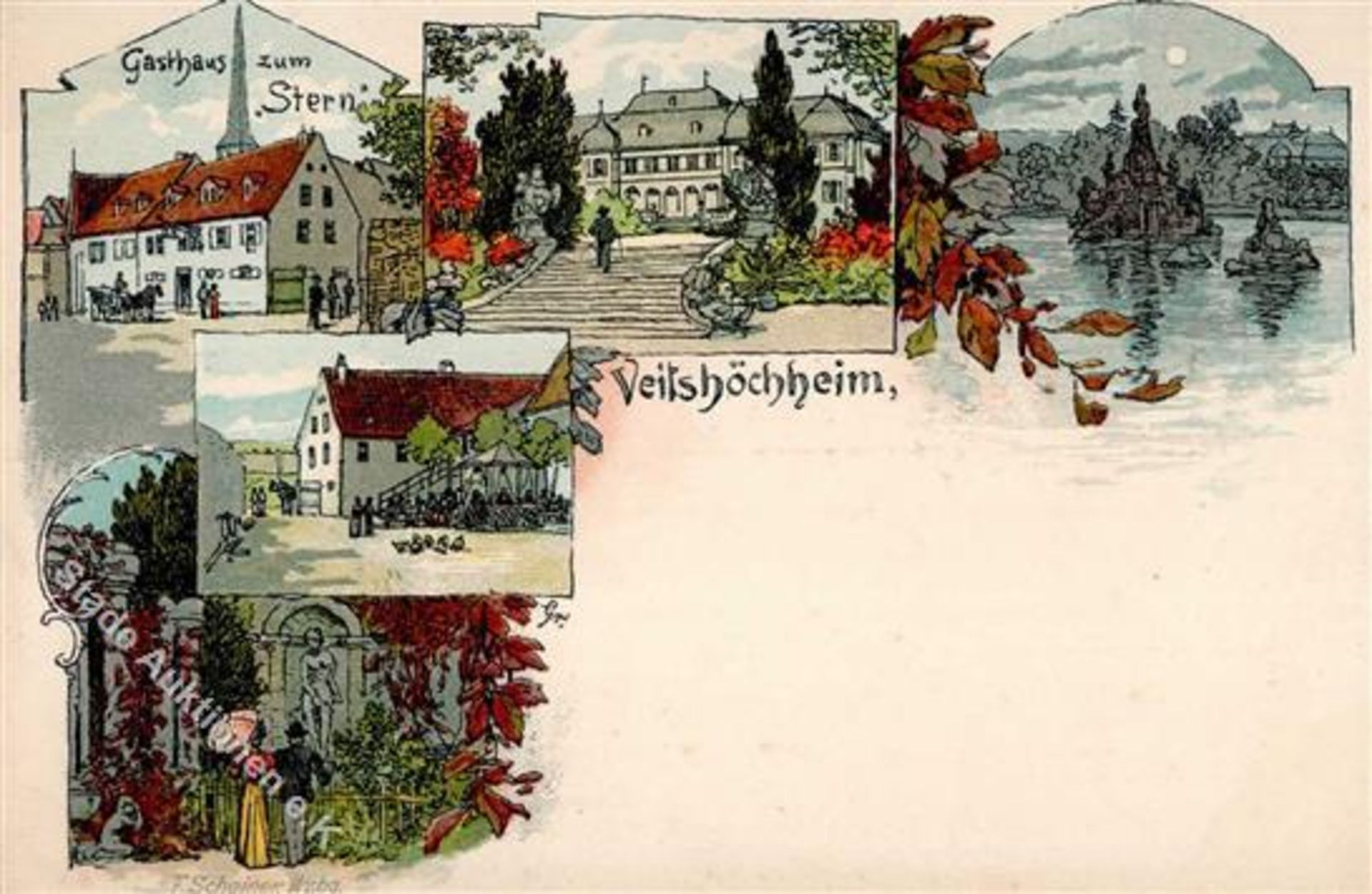 Veitshöchheim (8707) Gasthaus zum Stern Verlag Franz Scheiner II- (beschnitten)Dieses Los wird in