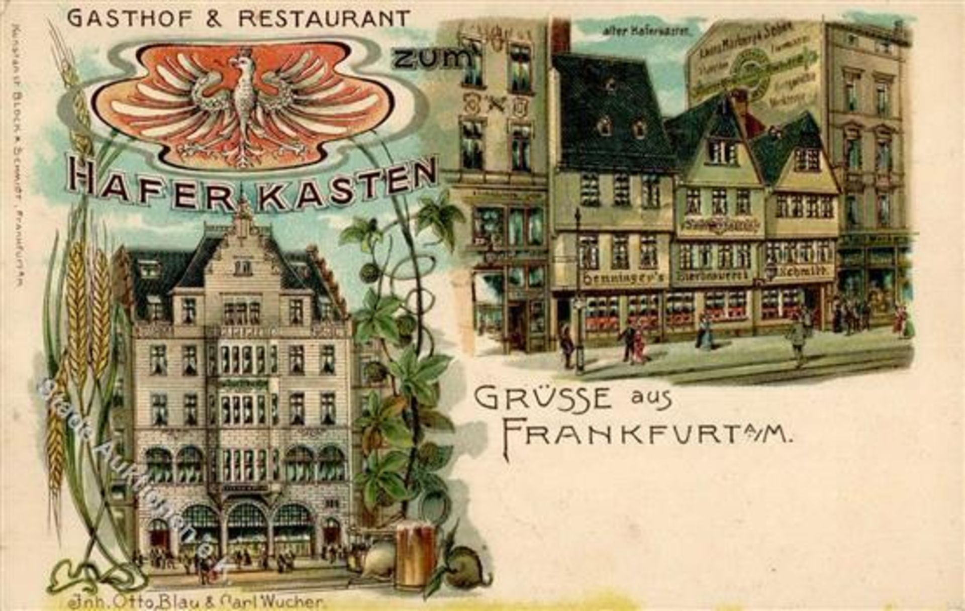 FRANKFURT (6000) - Gasthof&Restaurant HAFERKASTEN I-IIDieses Los wird in einer online-Auktion ohne