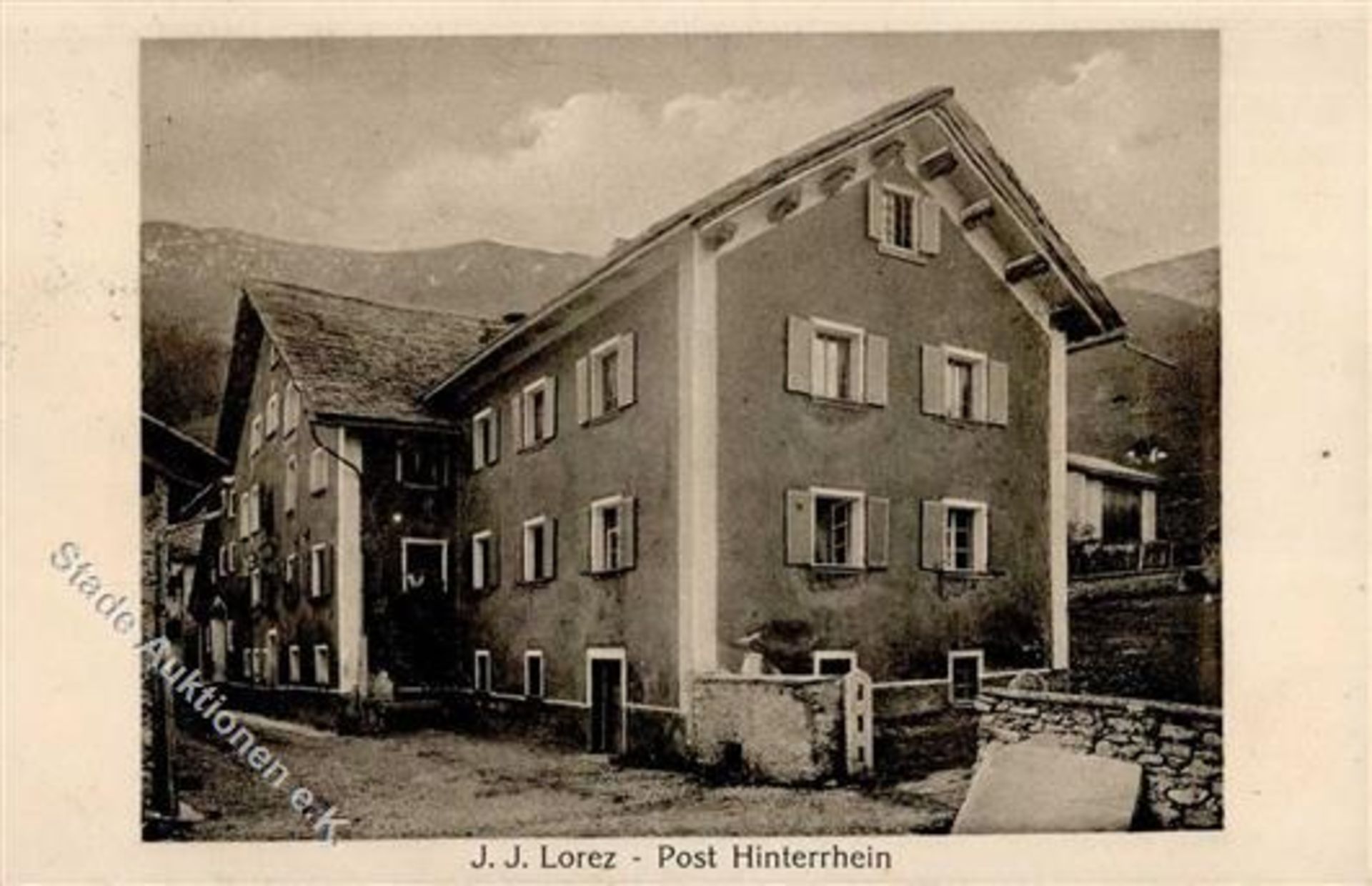 Hinterrhein (7438) Schweiz Postamt I-Dieses Los wird in einer online-Auktion ohne Publikum