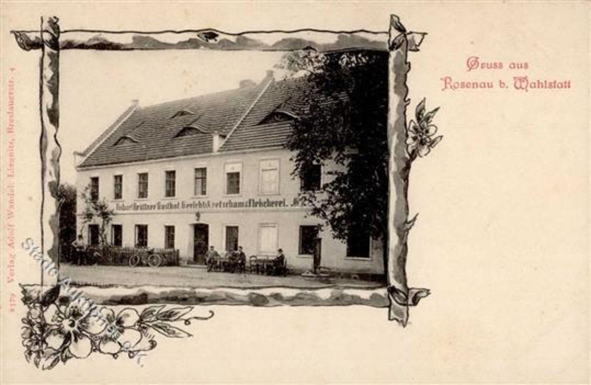 Rogau-Rosenau Gasthaus und Fleischwarenhandlung Grüttner IDieses Los wird in einer online-Auktion