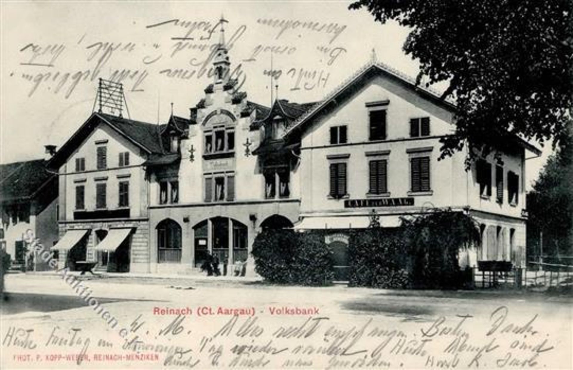 Reinach AG (5734) Schweiz Gasthaus zum Waag 1902 IDieses Los wird in einer online-Auktion ohne