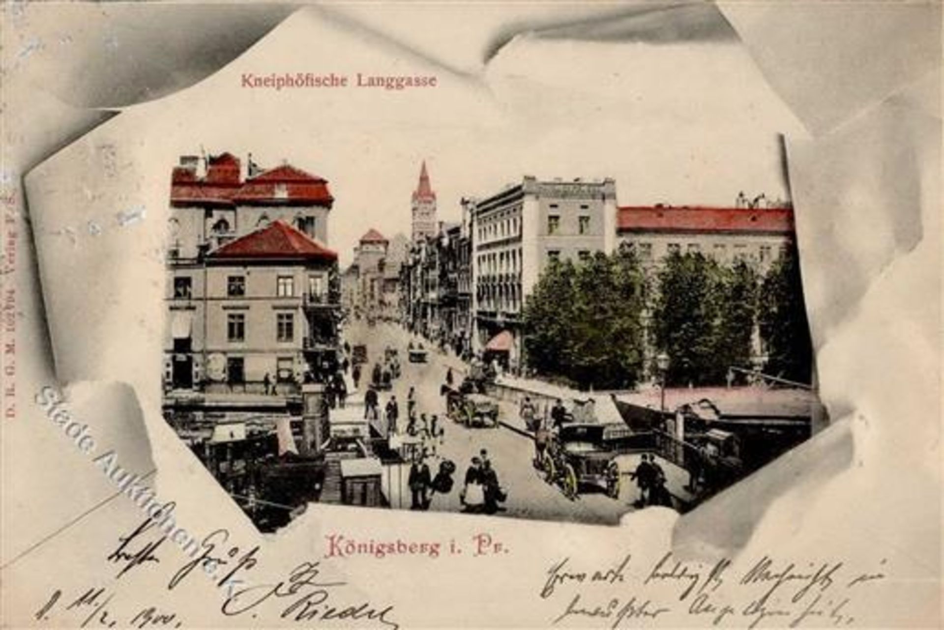 Königsberg Russische Föderation Kneiphöfische Langgasse 1900 I-Dieses Los wird in einer online-