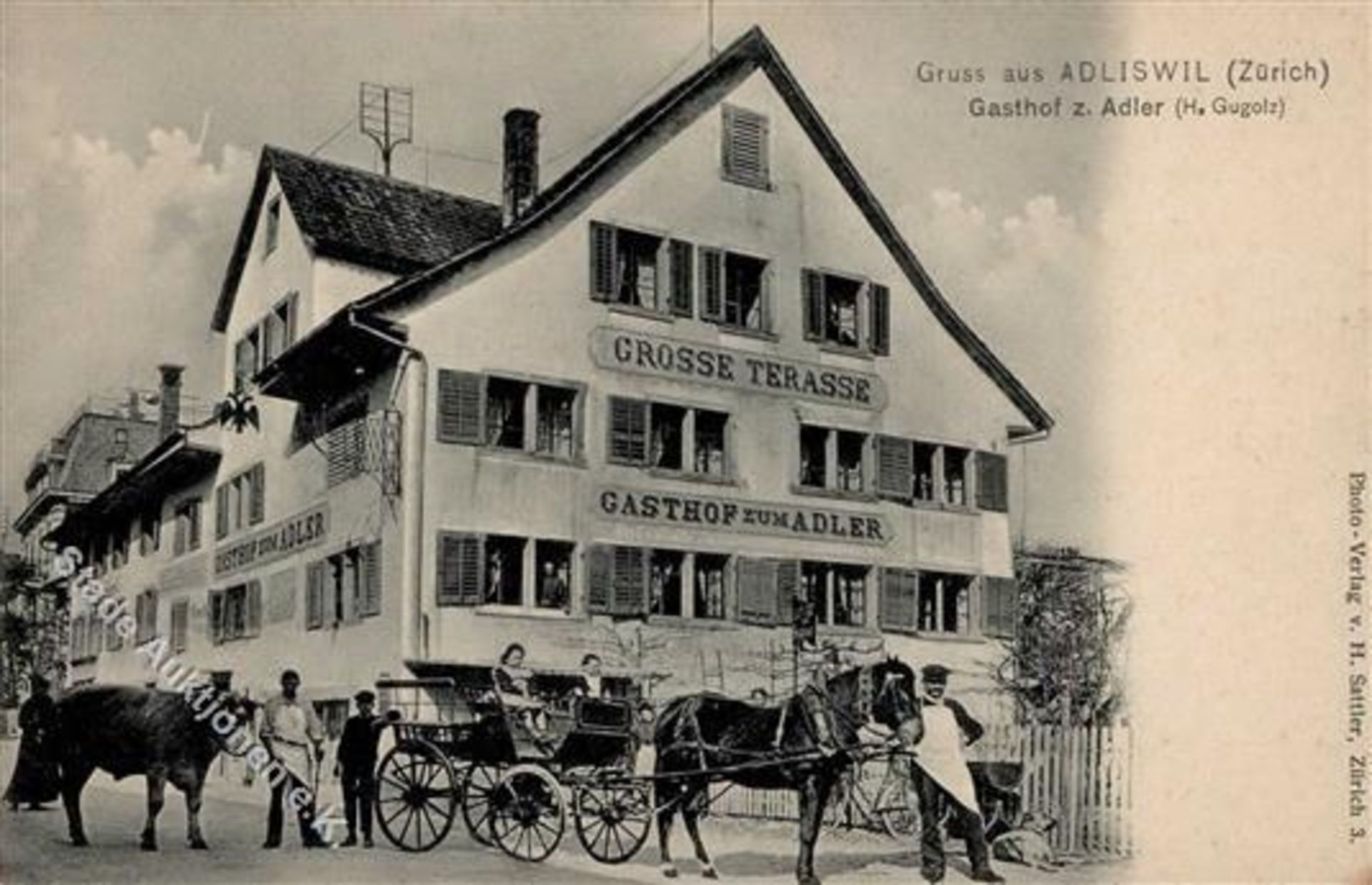 Adliswil (8134) Schweiz Gasthaus zum Adler I-IIDieses Los wird in einer online-Auktion ohne Publikum