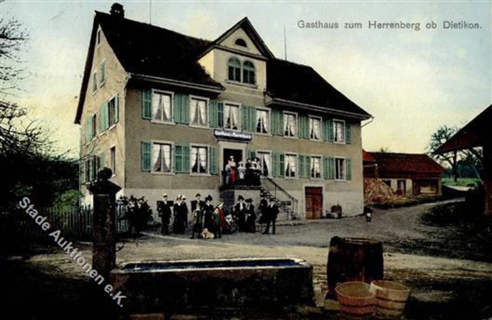 Dietikon (8953) Schweiz Gasthaus zum Herrenberg 1917 II (Stauchung)Dieses Los wird in einer online-