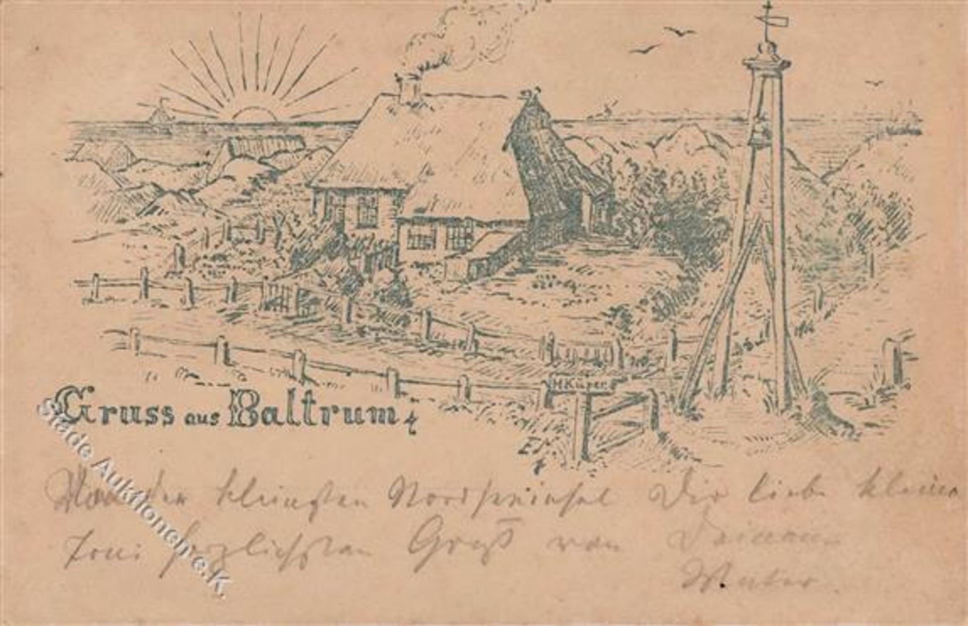 Baltrum (2985) sign. H. Küper 1899 I-IIDieses Los wird in einer online-Auktion ohne Publikum
