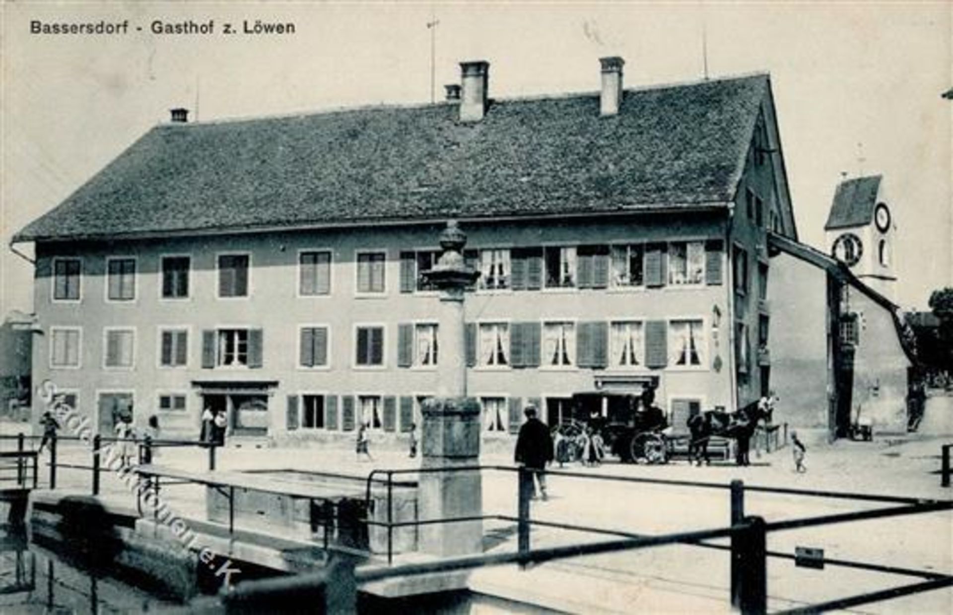 Bassersdorf (8303) Schweiz Gasthaus zum Löwen 1910 I-Dieses Los wird in einer online-Auktion ohne