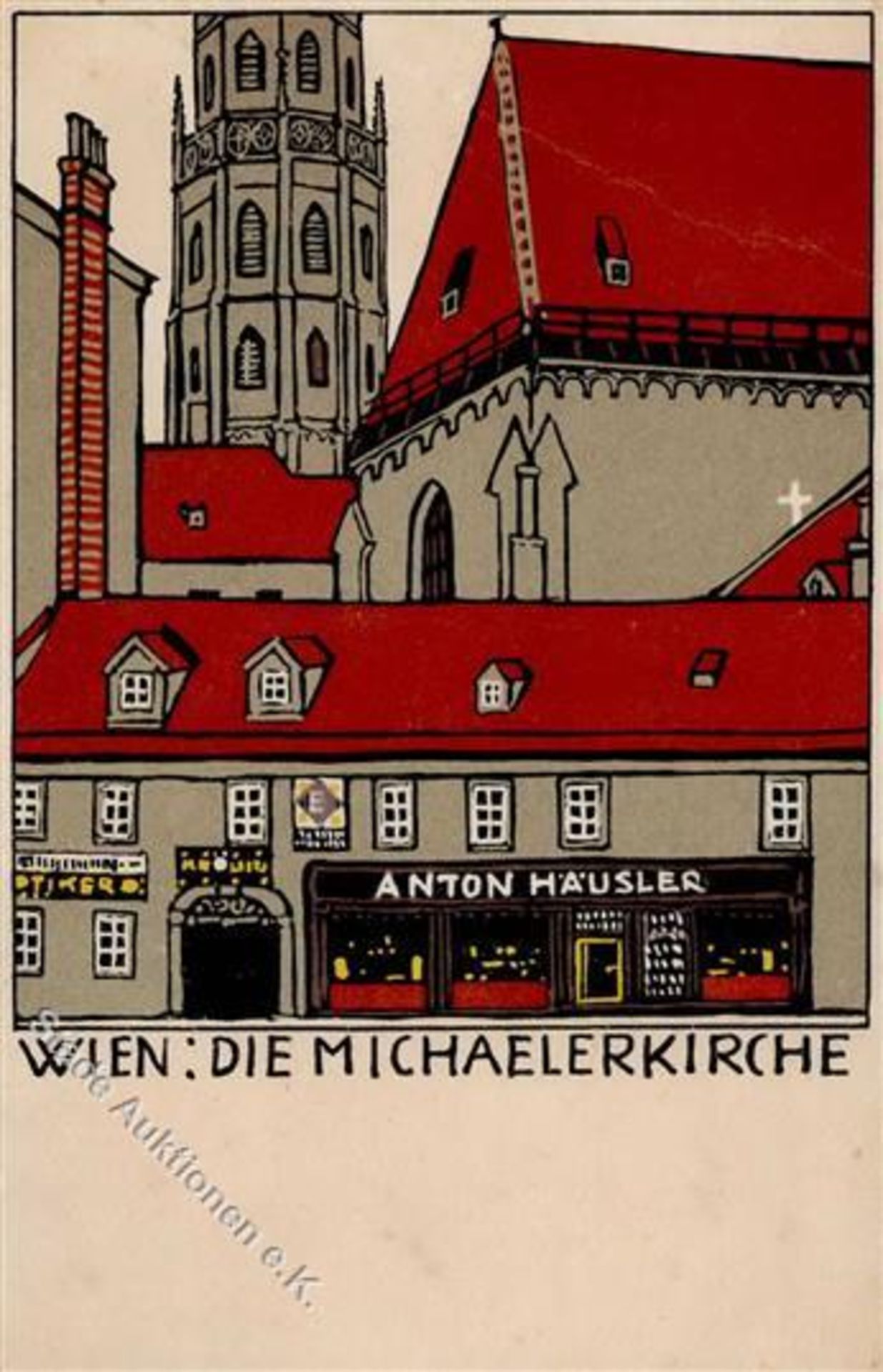 Kunst u. Kultur,Kunst,Wiener WerkstaettenWiener Werkstätte 140 Janke, Urban (?) Wien Die Michaeler