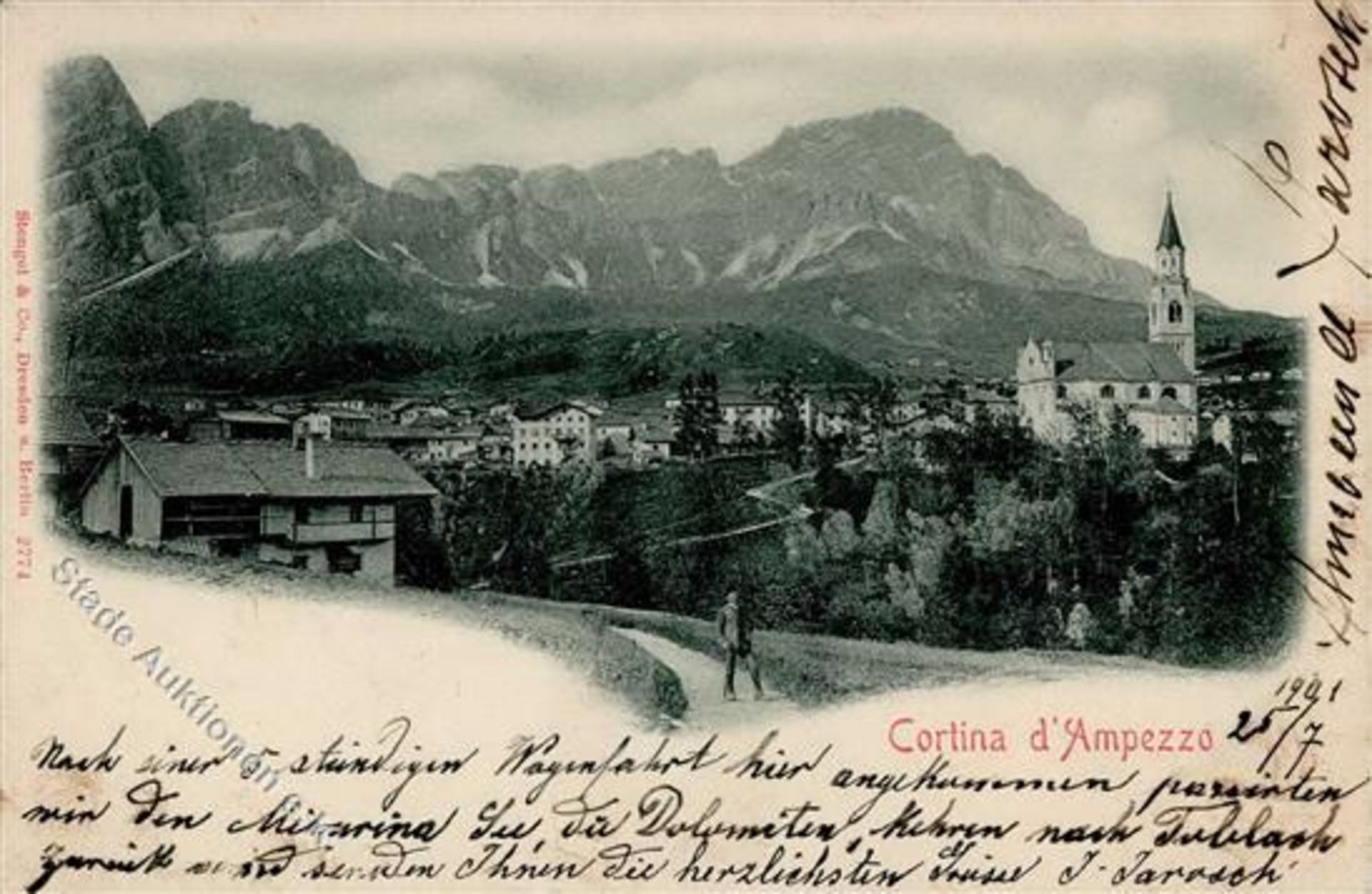 Cortina d'Ampezzo (32043) Italien 1901 I-Dieses Los wird in einer online-Auktion ohne Publikum