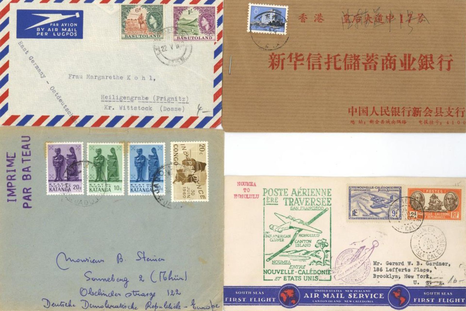 Alle Welt 1900/2005 Bestand von ca. 600-700 Briefen, Karten, Drucksachen, Einschreiben, sehr viel