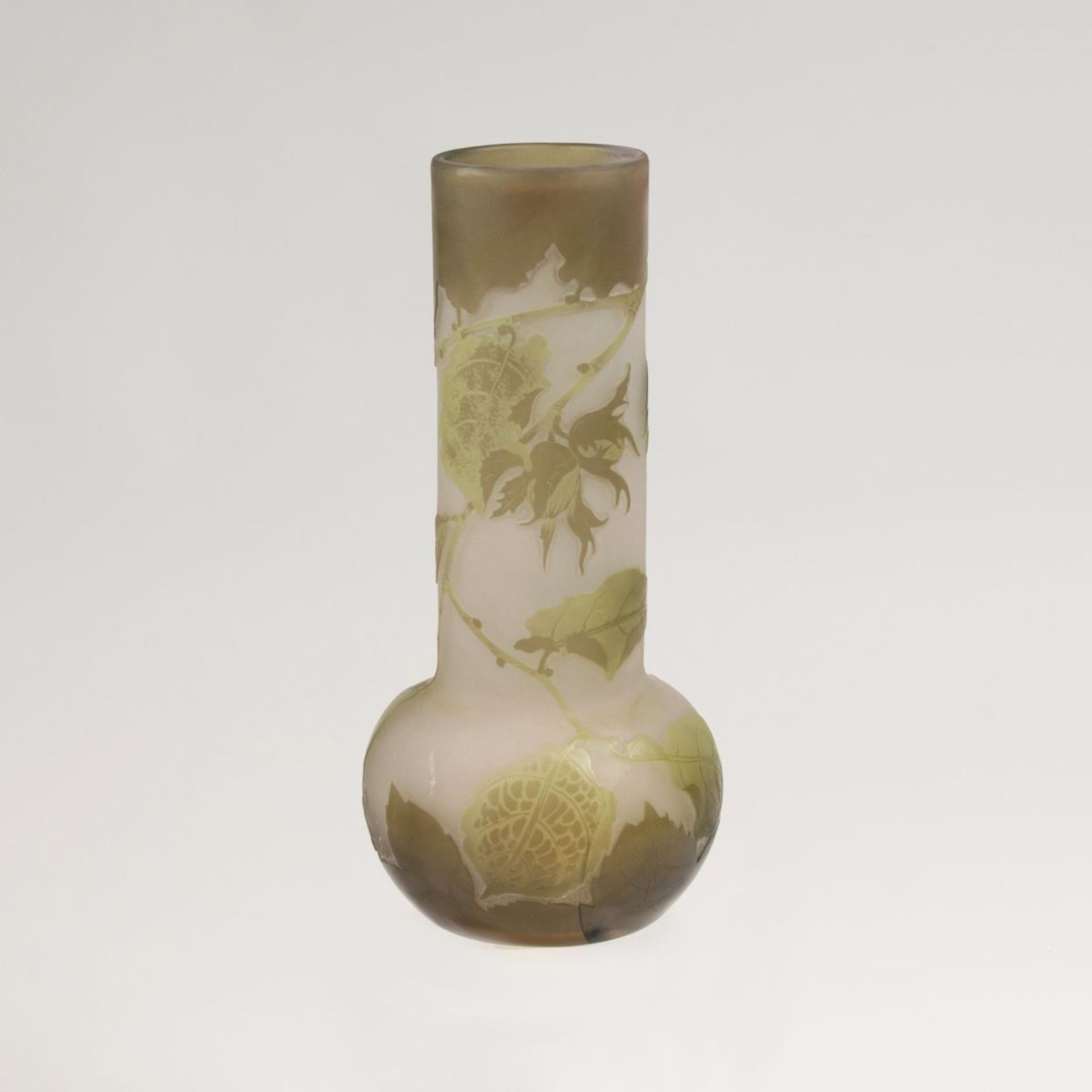 A Gallé Vase with Hazelnuts<