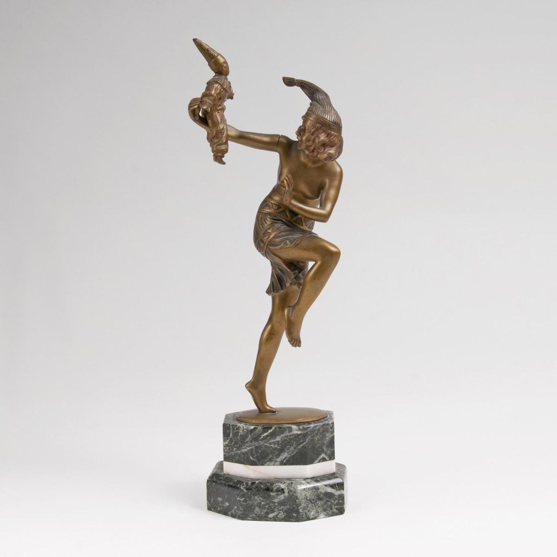 Poertzel, Prof. Otto(Scheibe in Thüringen 1876 - Coburg 1963)An Art Deco Figure 'Clown Dance'