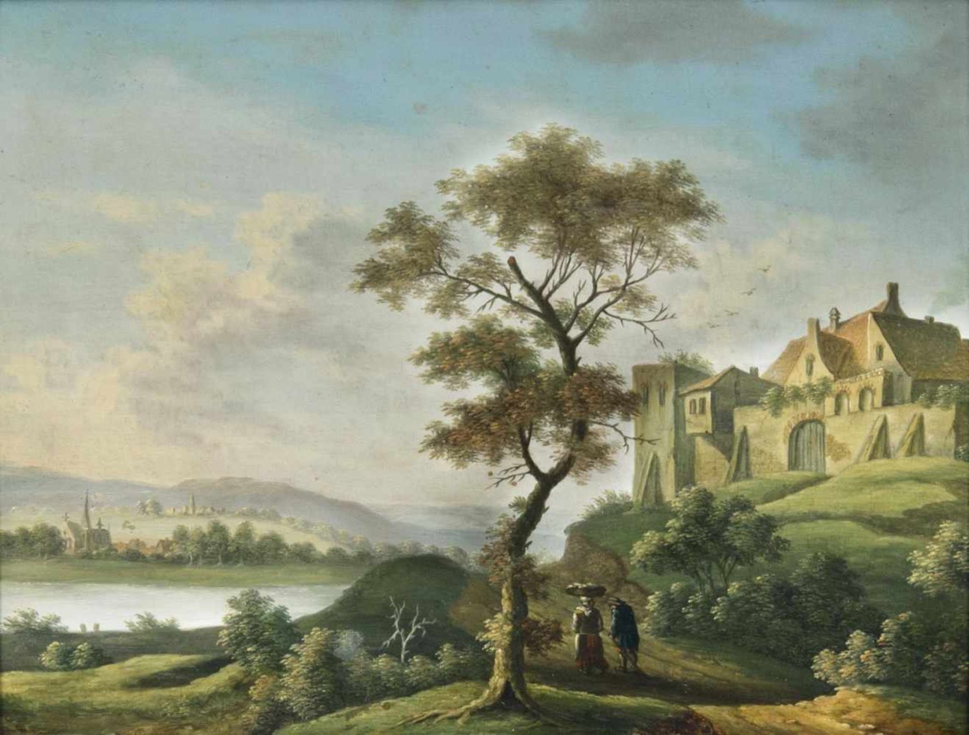 Rauscher, August Friedrich(Coburg 1754 - Coburg 1808)Companion Pieces: River LandsapesOil/wood, 22 x