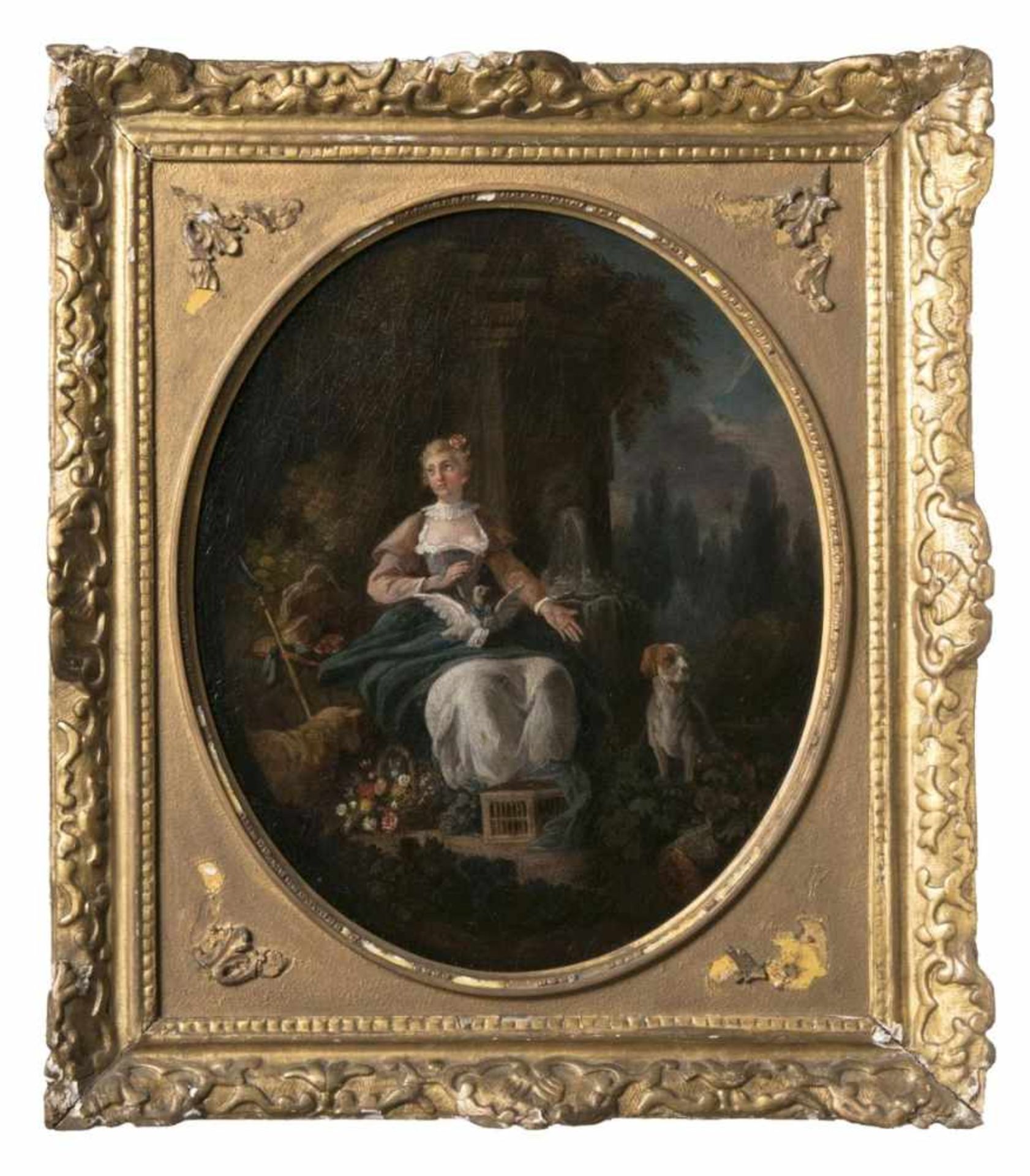 Pater, Jean-Baptiste(Valenciennes 1695 - Paris 1736), circleA Messenger of LoveOil/canvas, 46 x 36,5 - Bild 2 aus 2