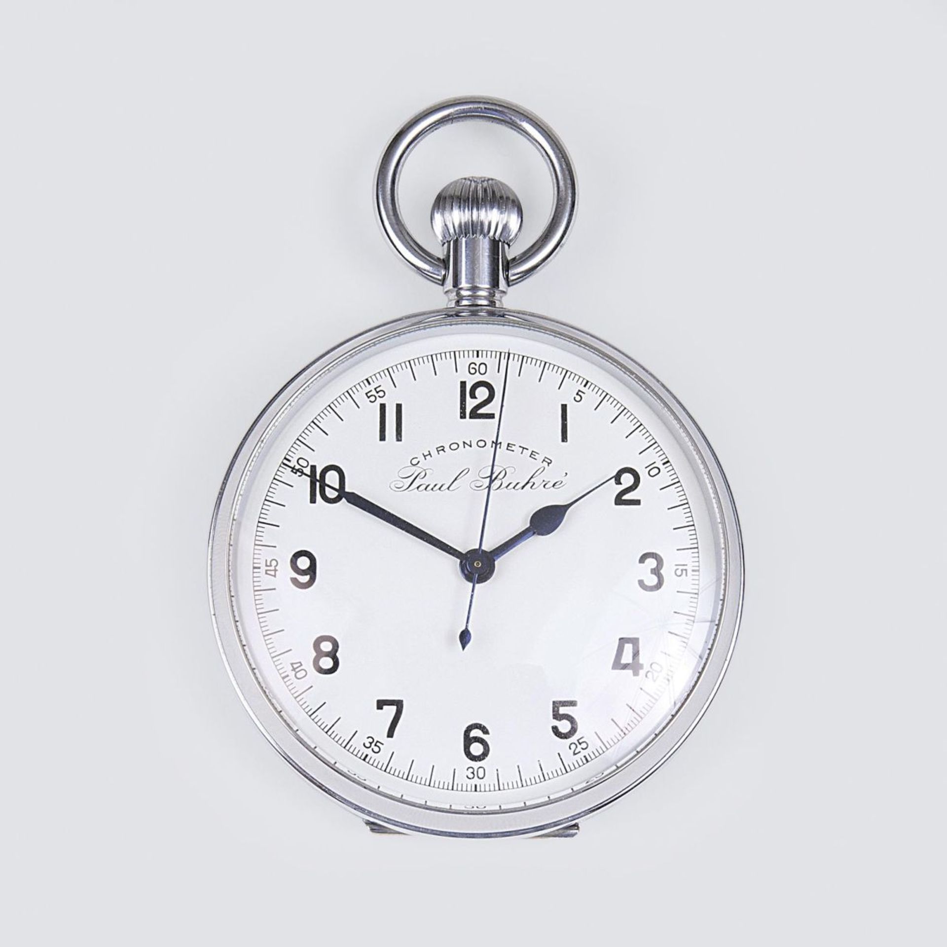 Buhré, Paulest. 1815, Switzerland, Le LocleA Marine ChronometerCrownwinding. Steel, white dial, - Bild 2 aus 2