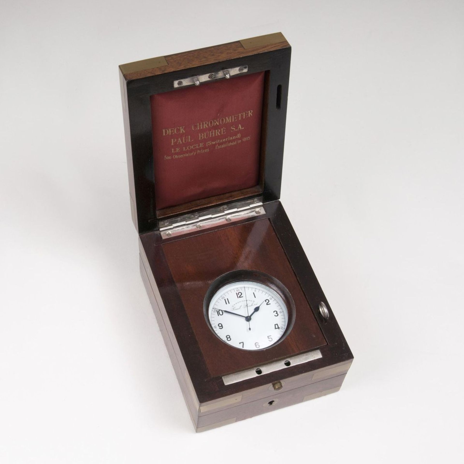 Buhré, Paulest. 1815, Switzerland, Le LocleA Marine ChronometerCrownwinding. Steel, white dial,