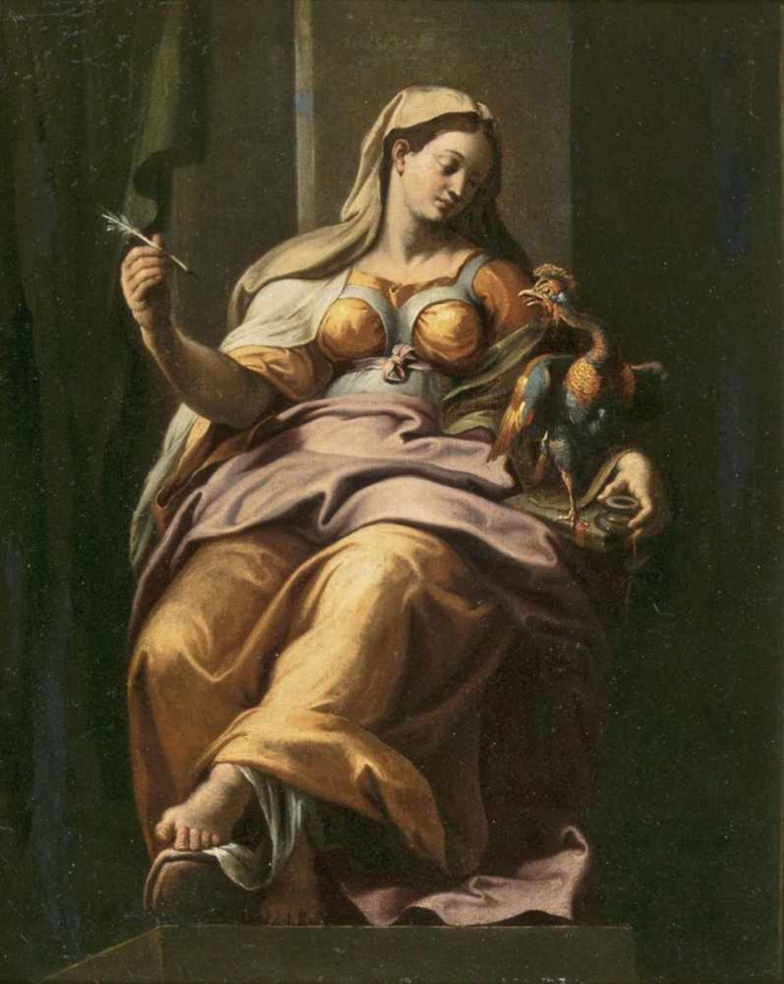 Samacchini, Orazio(Bologna 1532 - Bologna 1577), attr.Allegory of VigilanceOil/canvas, 51,5 x 41,5