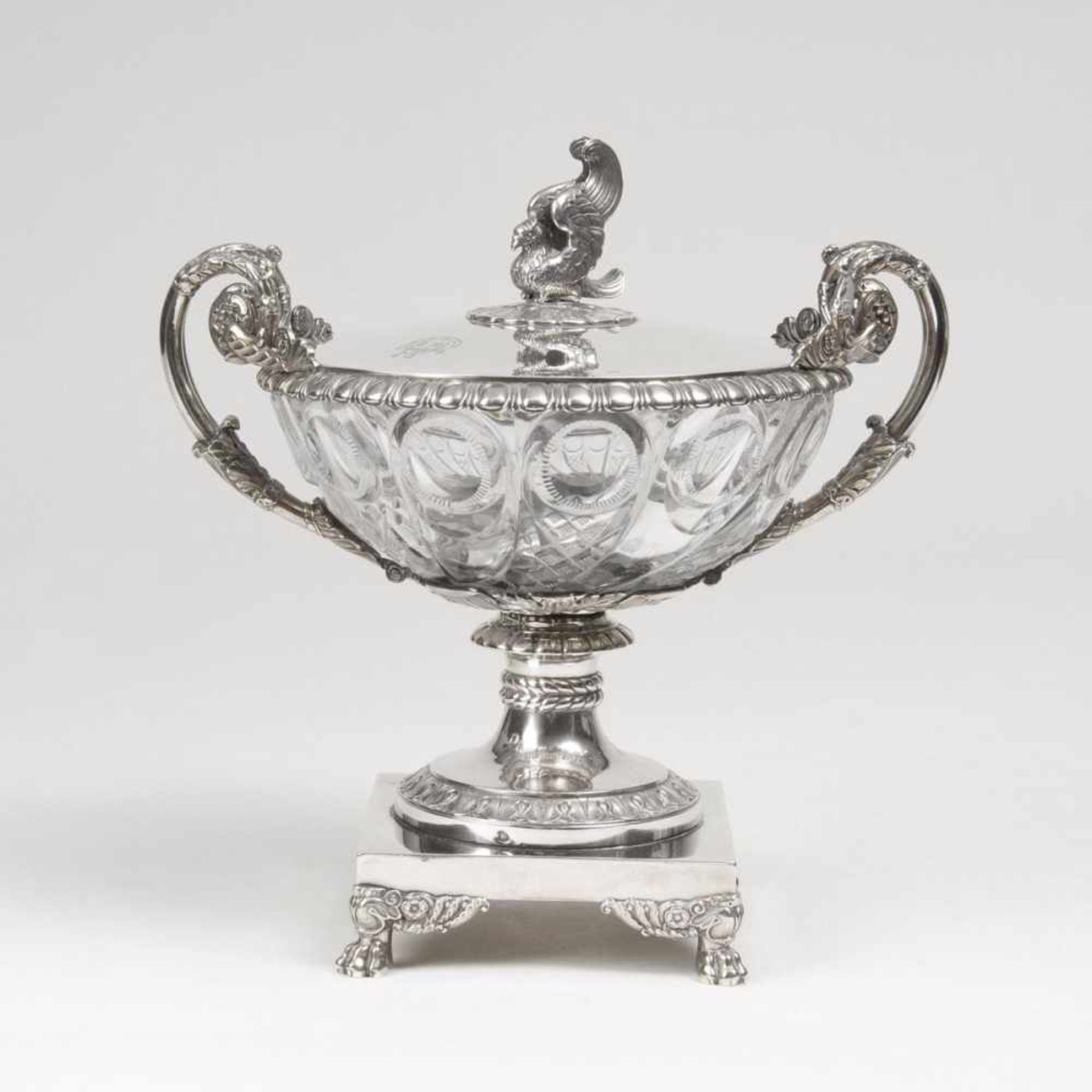 An extravagant French CentrepieceParis, around 1820/30. Silver, marked. Assaymark: guarantee- and