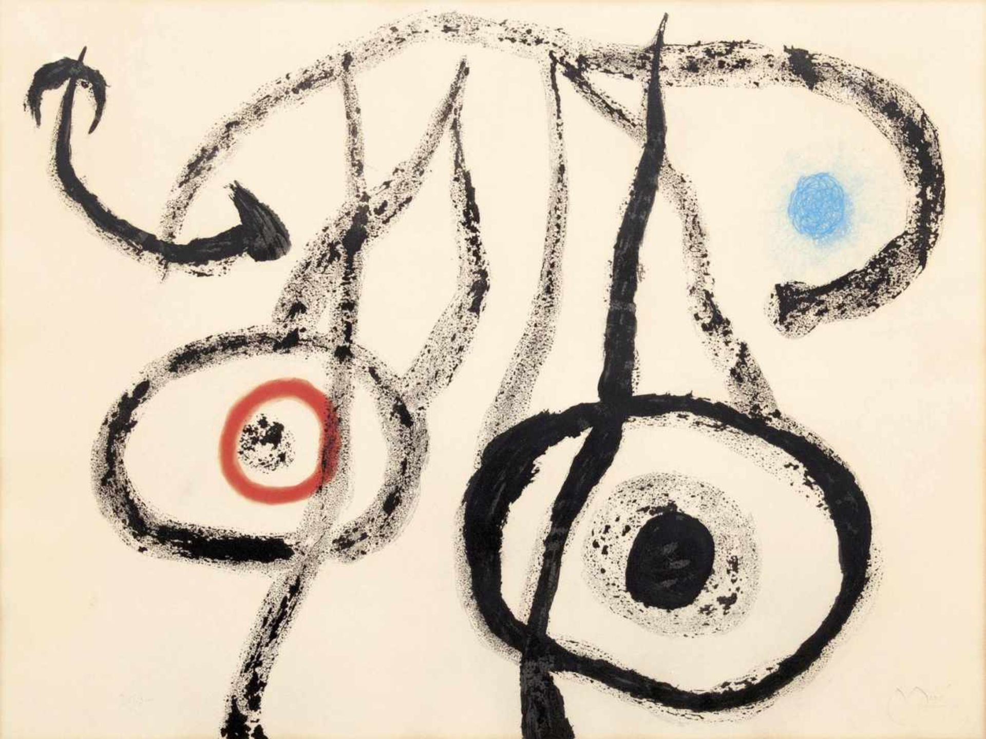 Miró, Joan(Barcelona 1893 - Palma de Mallorca 1983)Le porteur d'eau IV1962, aquatint in colours,