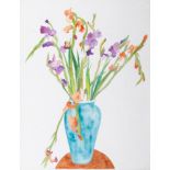Jean Holabird(Boston 1946)Gladioli - PurpleAquarell, 76 x 56,5 cm, r. u. sign. und dat. Jean