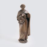 Spätbarocke Skulptur 'Mönch'Flandern oder Niederrhein, Ende 18. Jh. Eichenholz, vollrund geschnitzt,