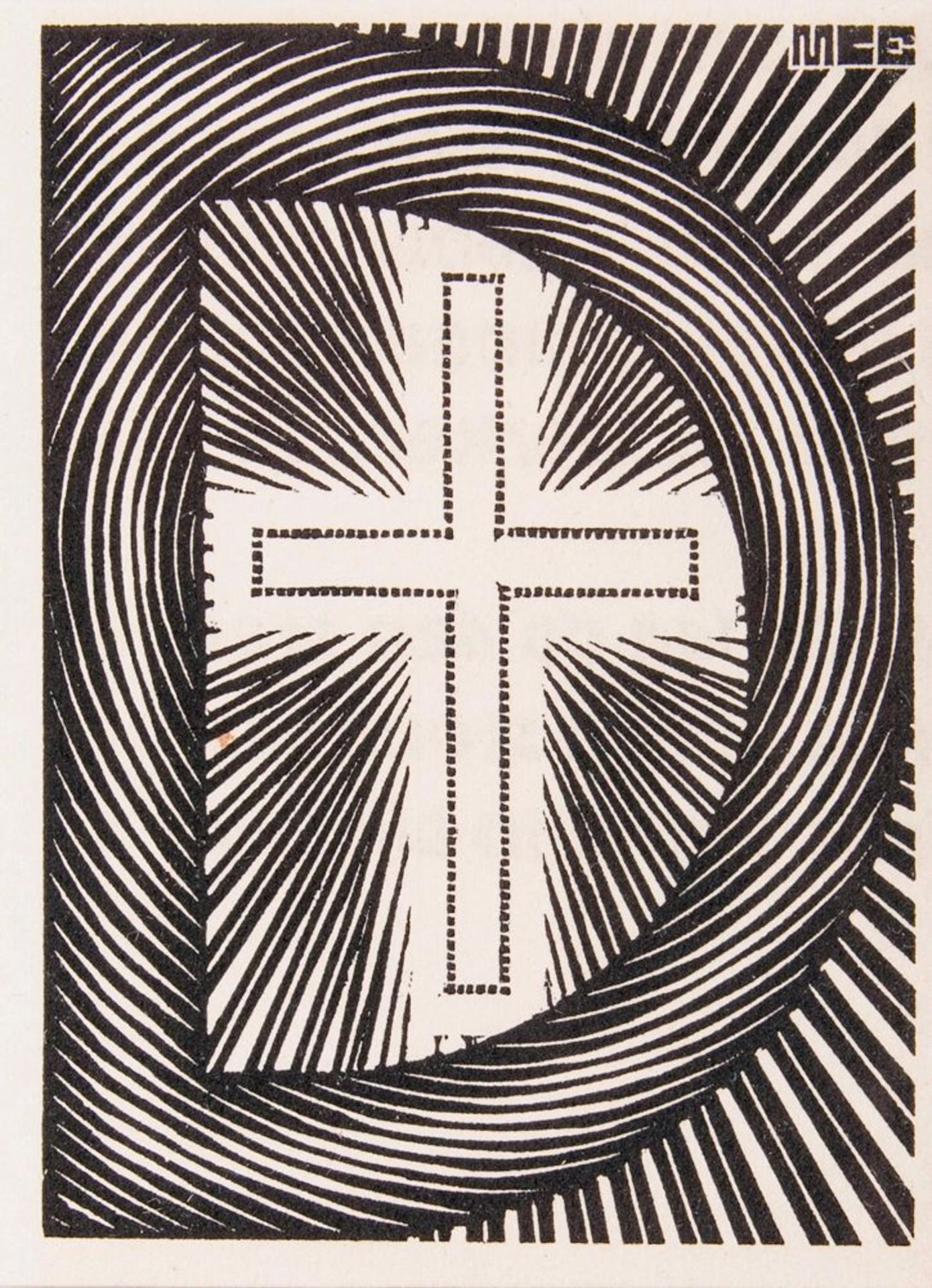 Maurits Cornelis Escher(Leeuwarden 1898 - Hilversum 1972)Vier Holzschnitte und eine VisitenkarteVier - Bild 4 aus 4