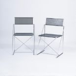 Niels Jorgen Haugesen(Vivild 1936 - 2013)Paar Designklassiker 'Nuova X Line Chairs'Entwurf 1977